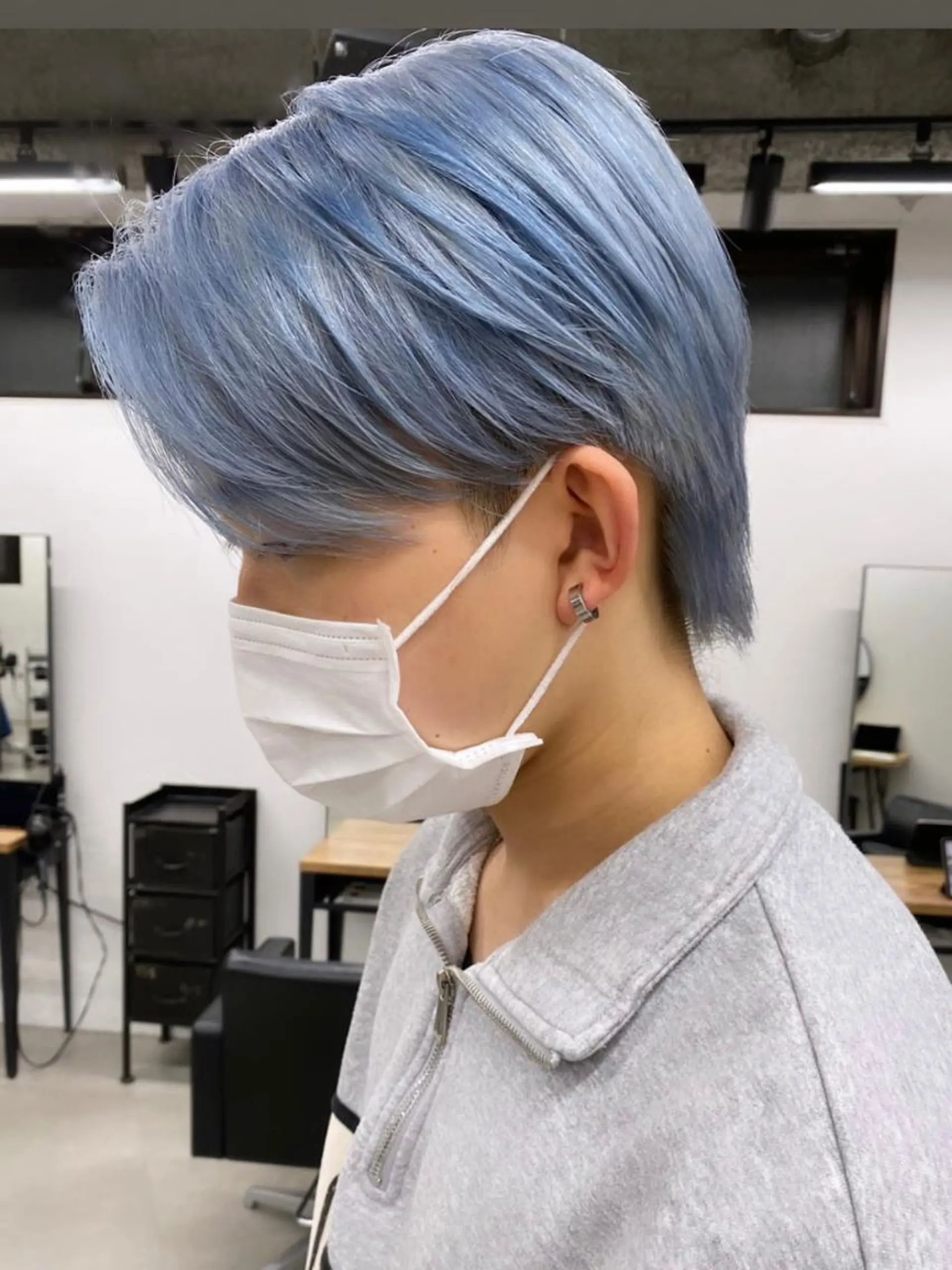 ショート カラー メンズ カット ヘアカラー トリートメント 🧸艶々韓国ヘア 🧁mizunaのヘアスタイル