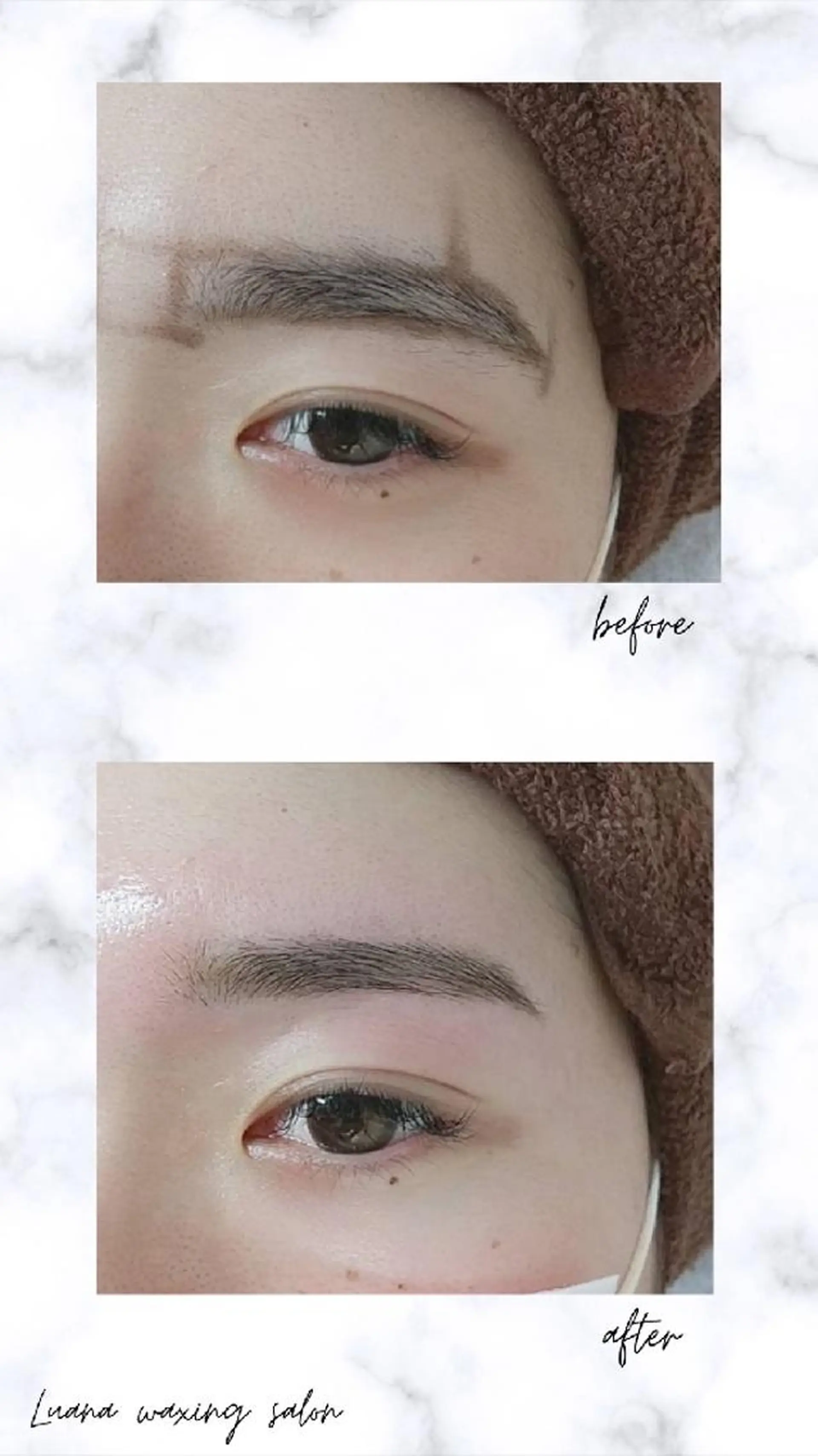 アイブロウ 眉毛ワックス脱毛 Luana waxing salon所属・Luana wax 🐚根本のエステ・リラクイメージ