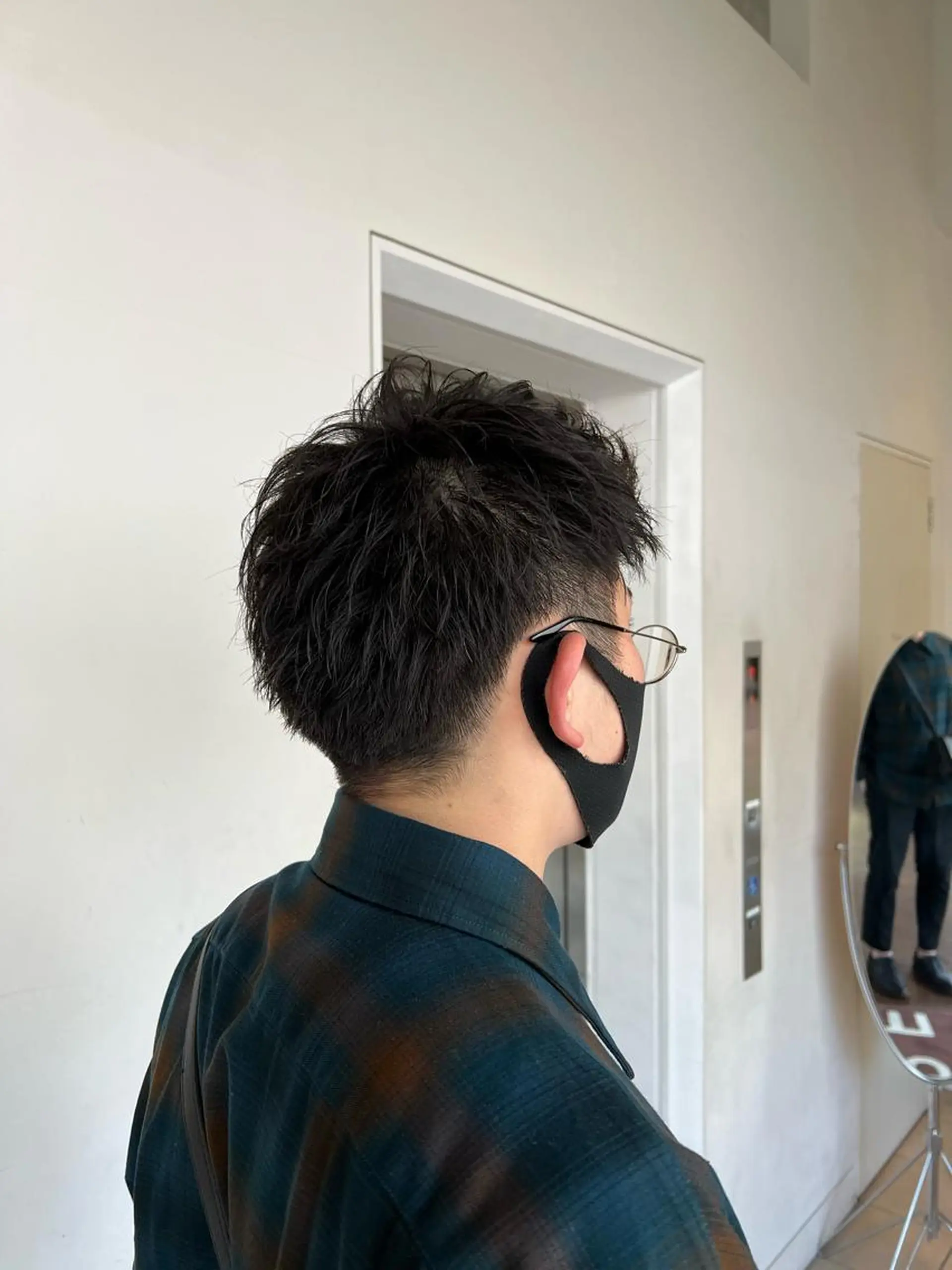 メンズ 大阪梅田 目片 素楽のヘアスタイル