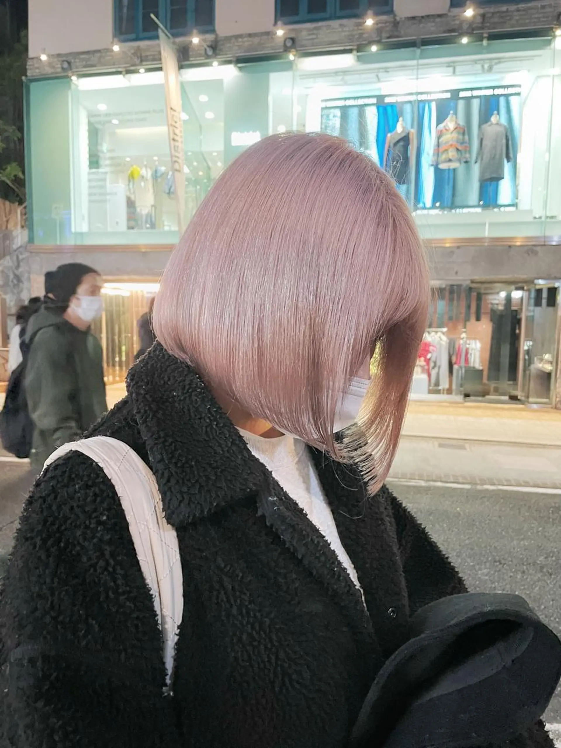 ショート カラー ヘアアレンジ ベージュカラー ピンクカラー ピンクベージュ ホワイトピンク ホワイトピンクベージュ ヘアカラー トリートメント ヘアセット 柔らかカラー/ レイヤーYUTO🧋のヘアスタイル