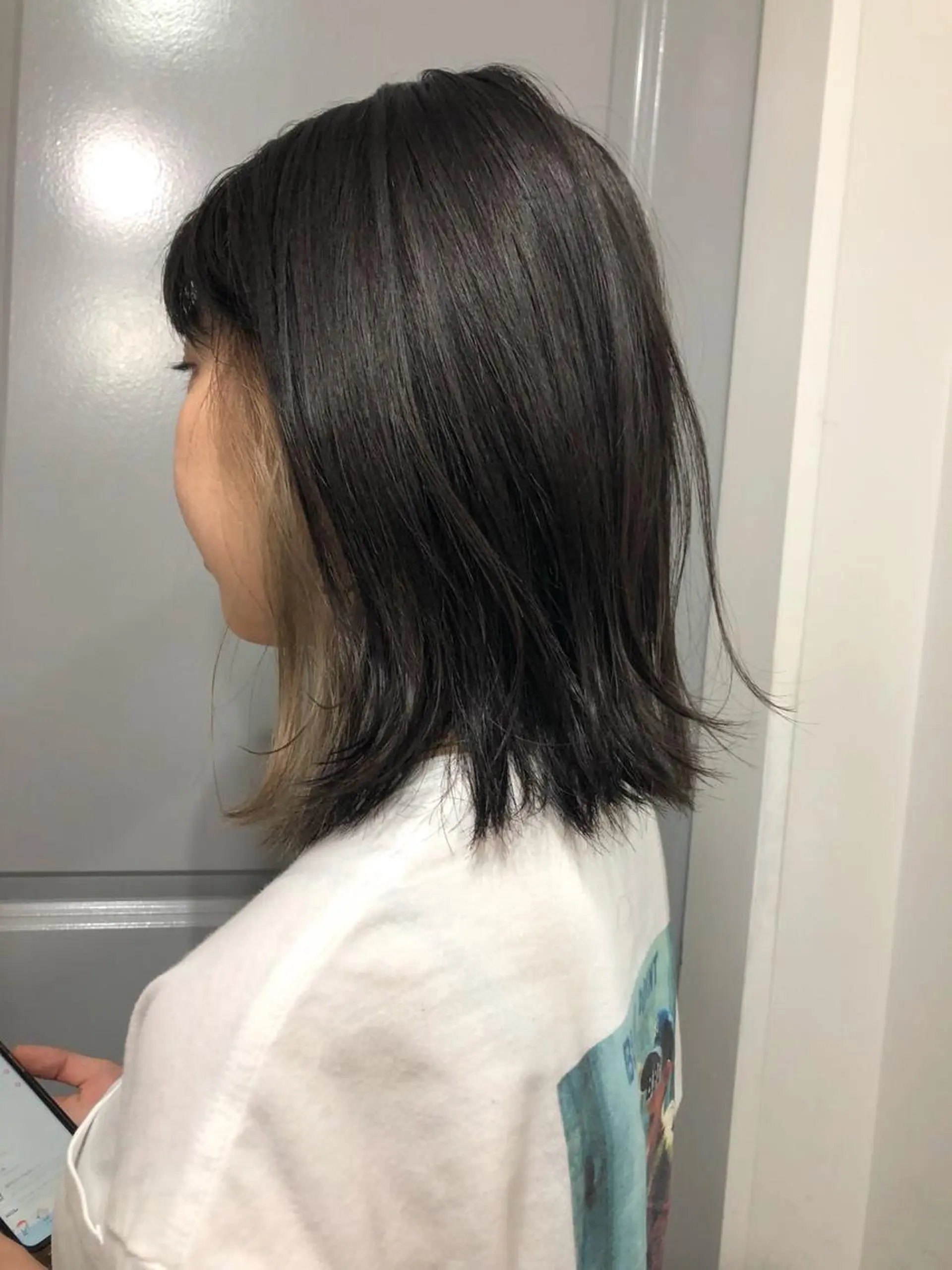 ミディアム カラー インナーカラー 顔周りカット Pia hair Design Yakuin所属・Pia ツボイ ケイタのヘアスタイル