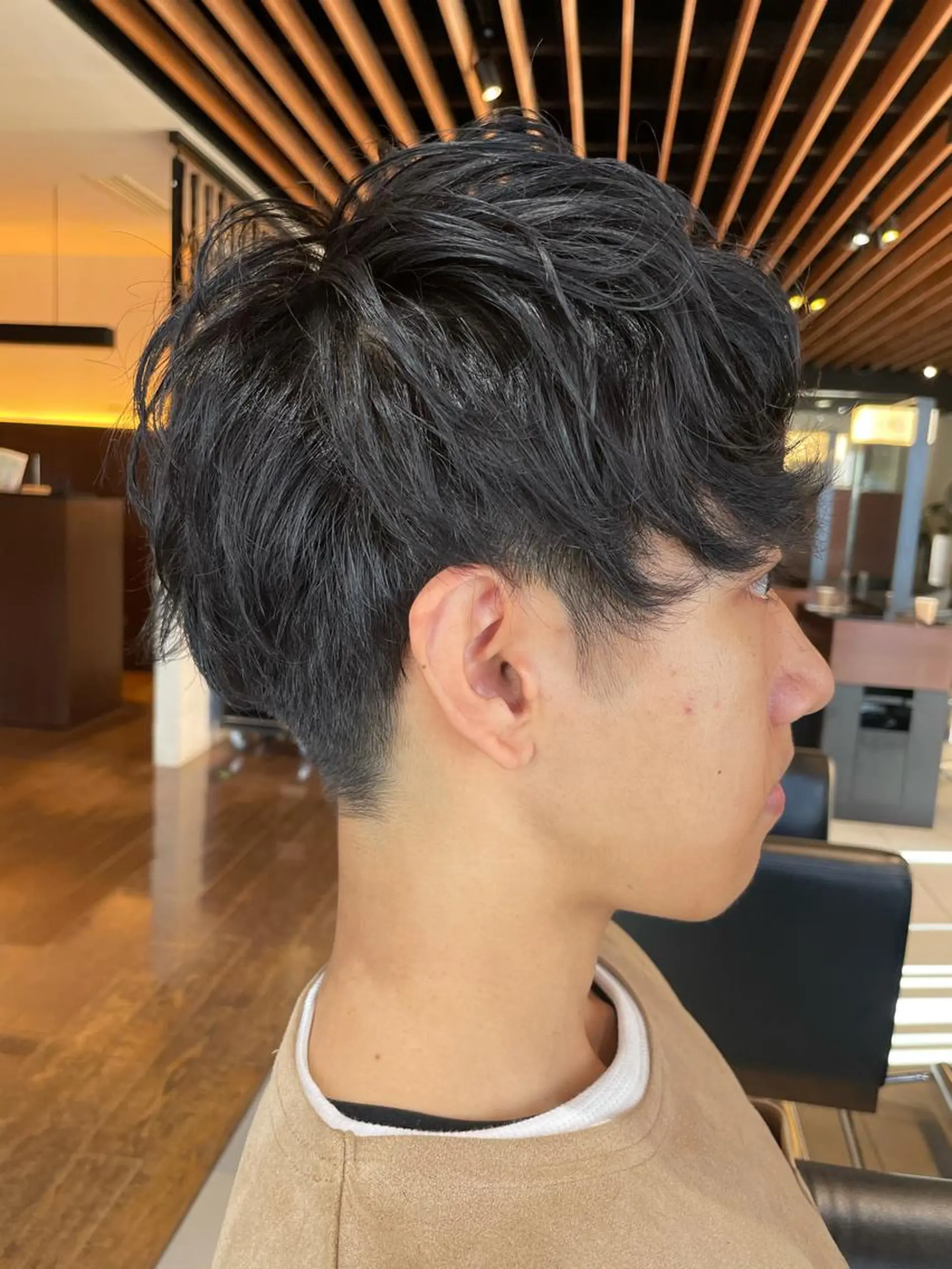 メンズ ショート・ボブ 中村俊哉のヘアスタイル