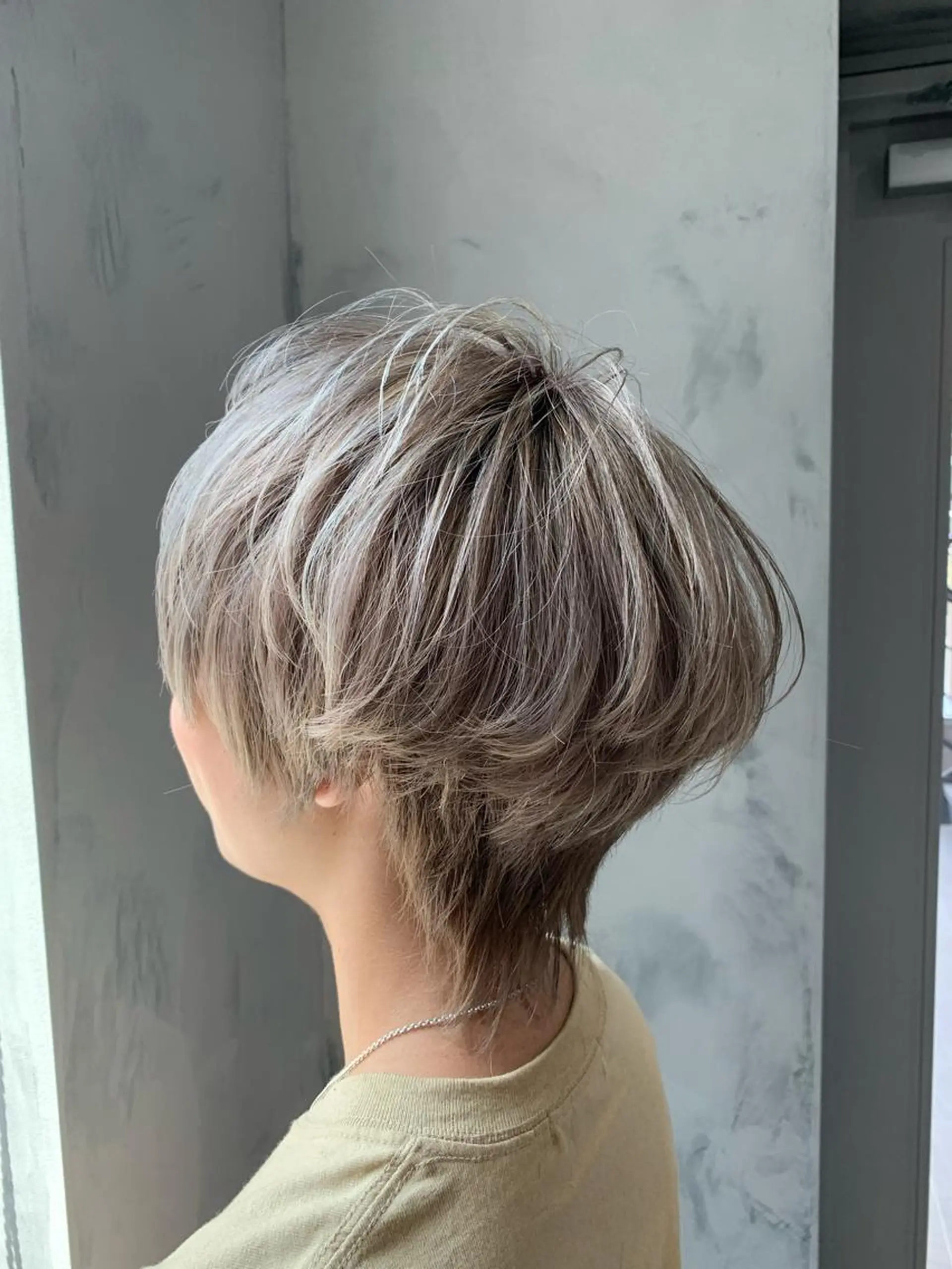 ショート カラー アッシュ シルバー シルバーアッシュ カット ヘアカラー トリートメント レイヤー/髪質改善/ ブリーチ/コタケのヘアスタイル