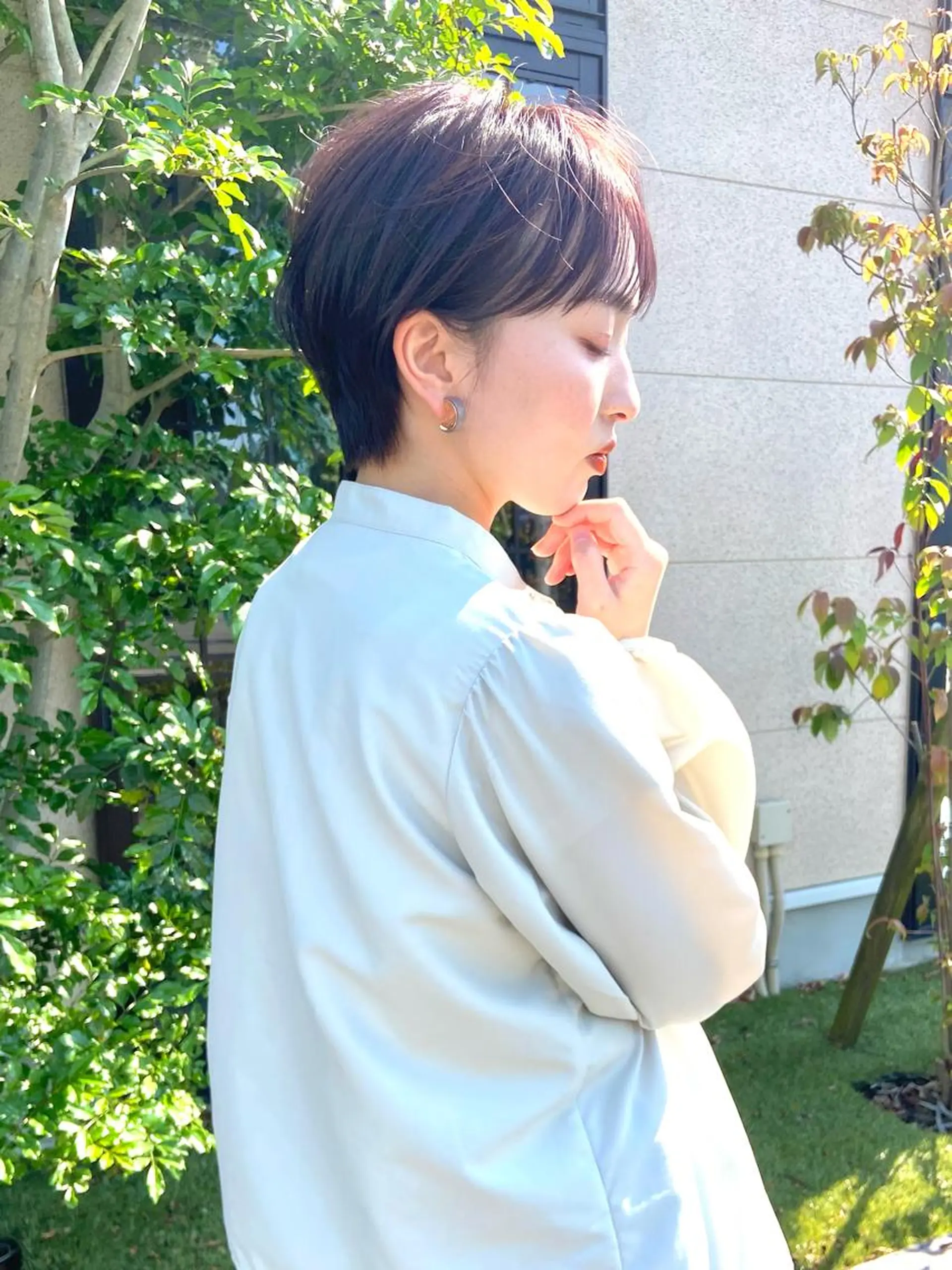 ショート カット ヘアカラー パーマ ショートヘア特化 石附隼士のヘアスタイル