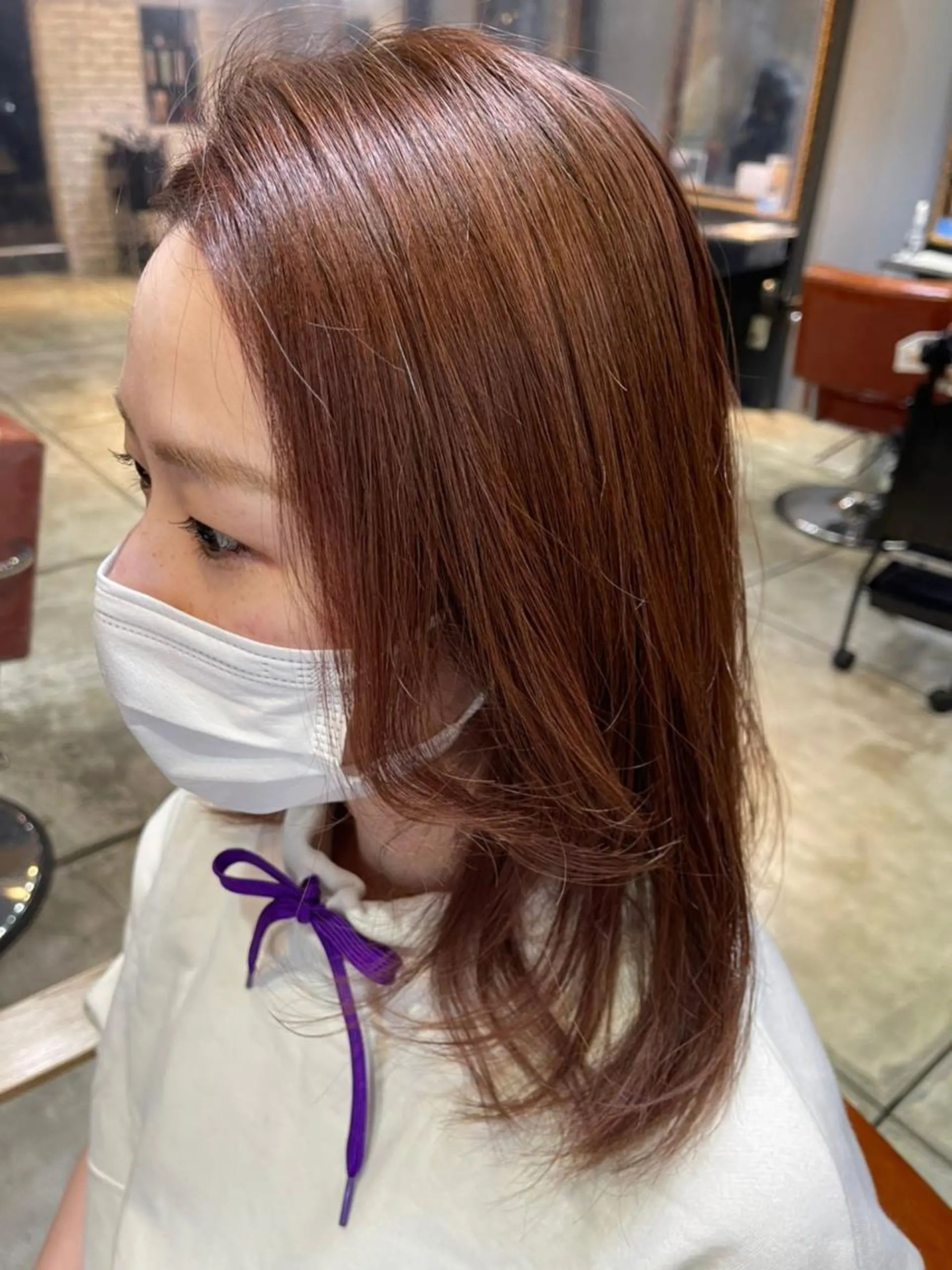 ショート カラー アディクシーカラー アッシュ バレイヤージュ ミストバング ブリーチ 初めでも安心🌟 newi町田✂のヘアスタイル