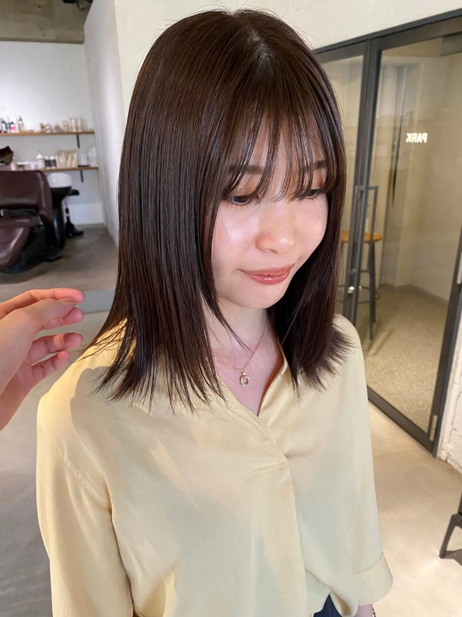 ミディアム カラー park所属・聖 来のヘアスタイル