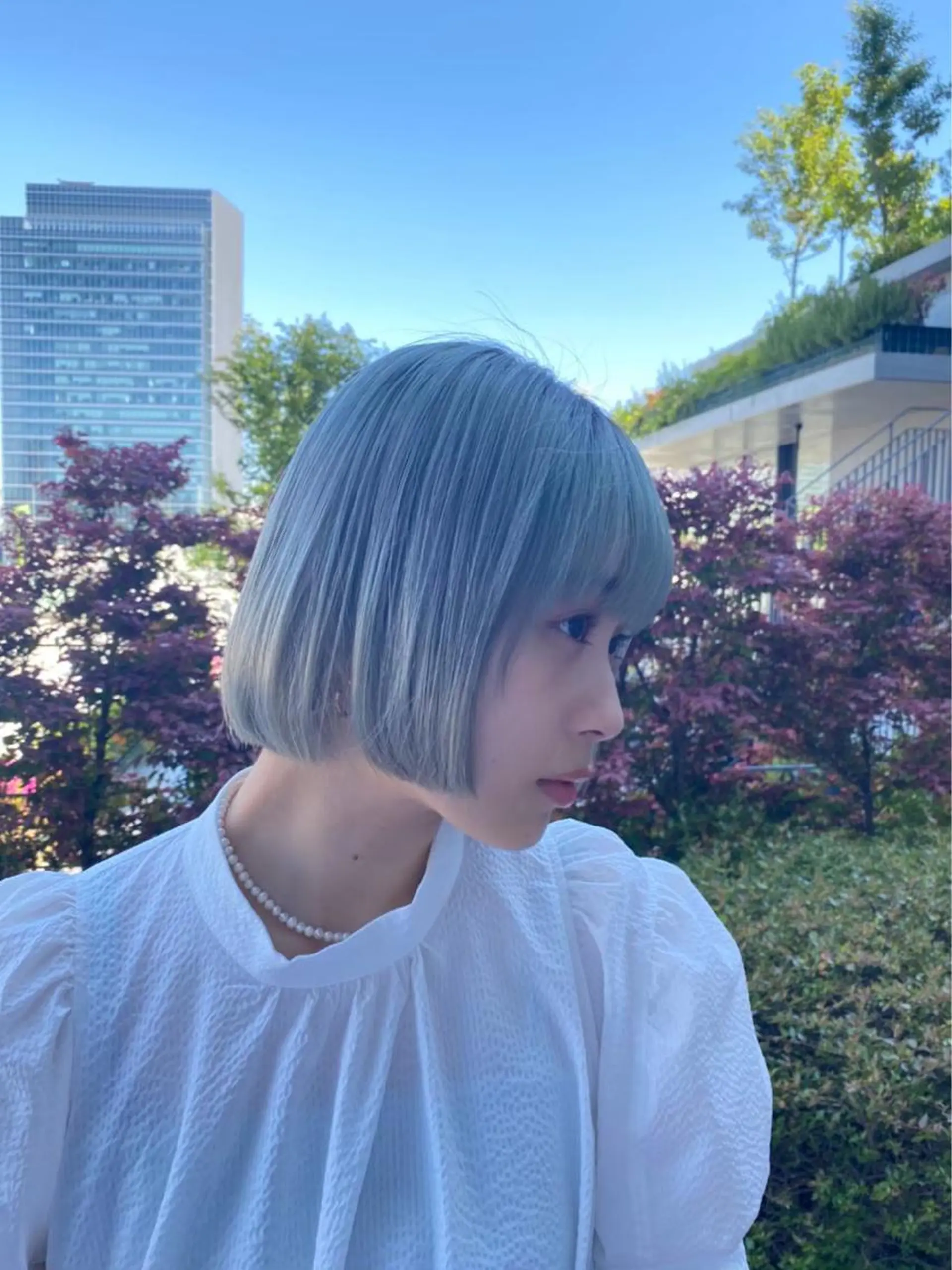 ミディアム ボブ 木志 望美のヘアスタイル
