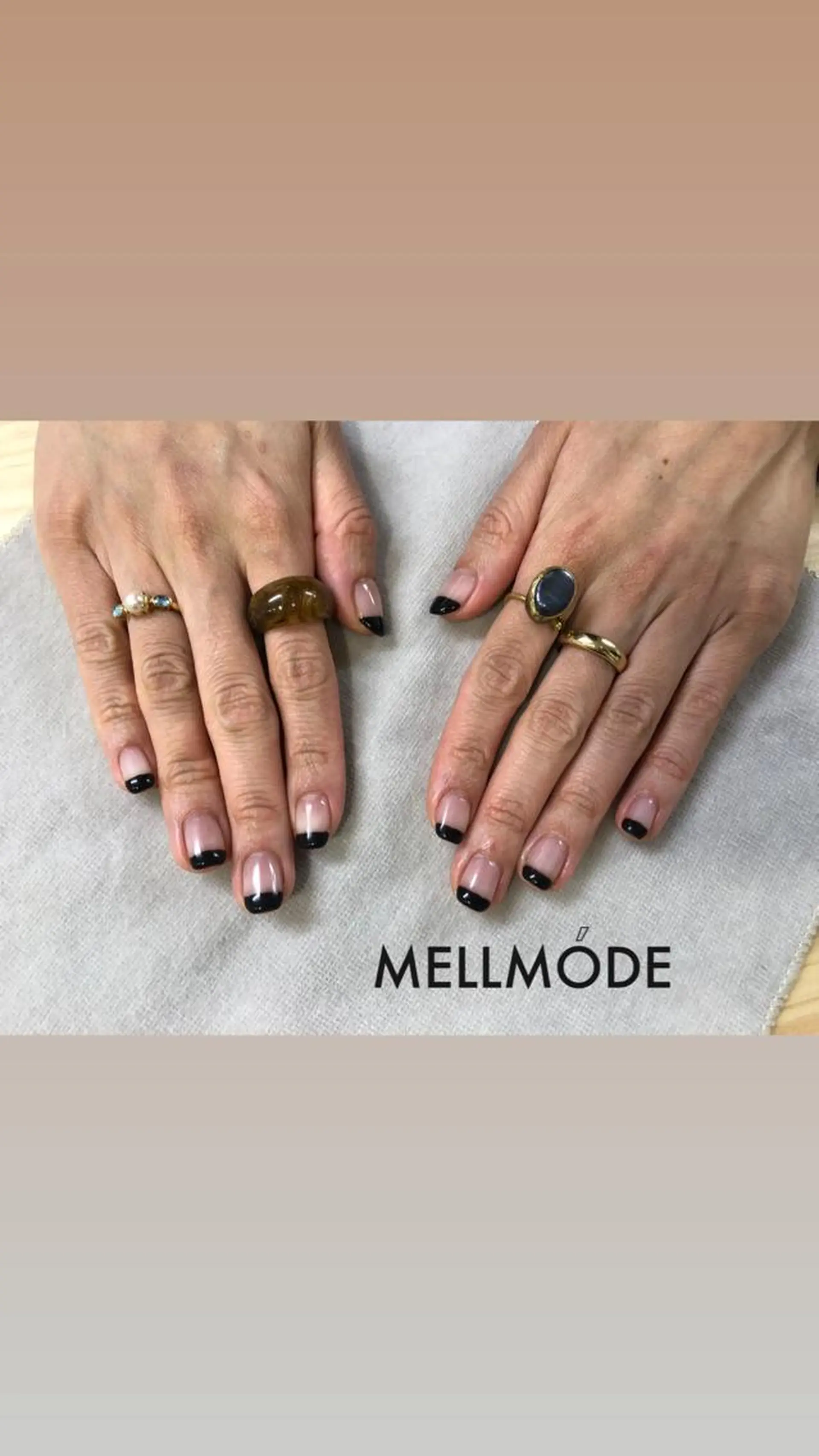 ネイル フレンチネイル ハンドネイル MELLMODE所属・Nakano Kanaのネイルデザイン