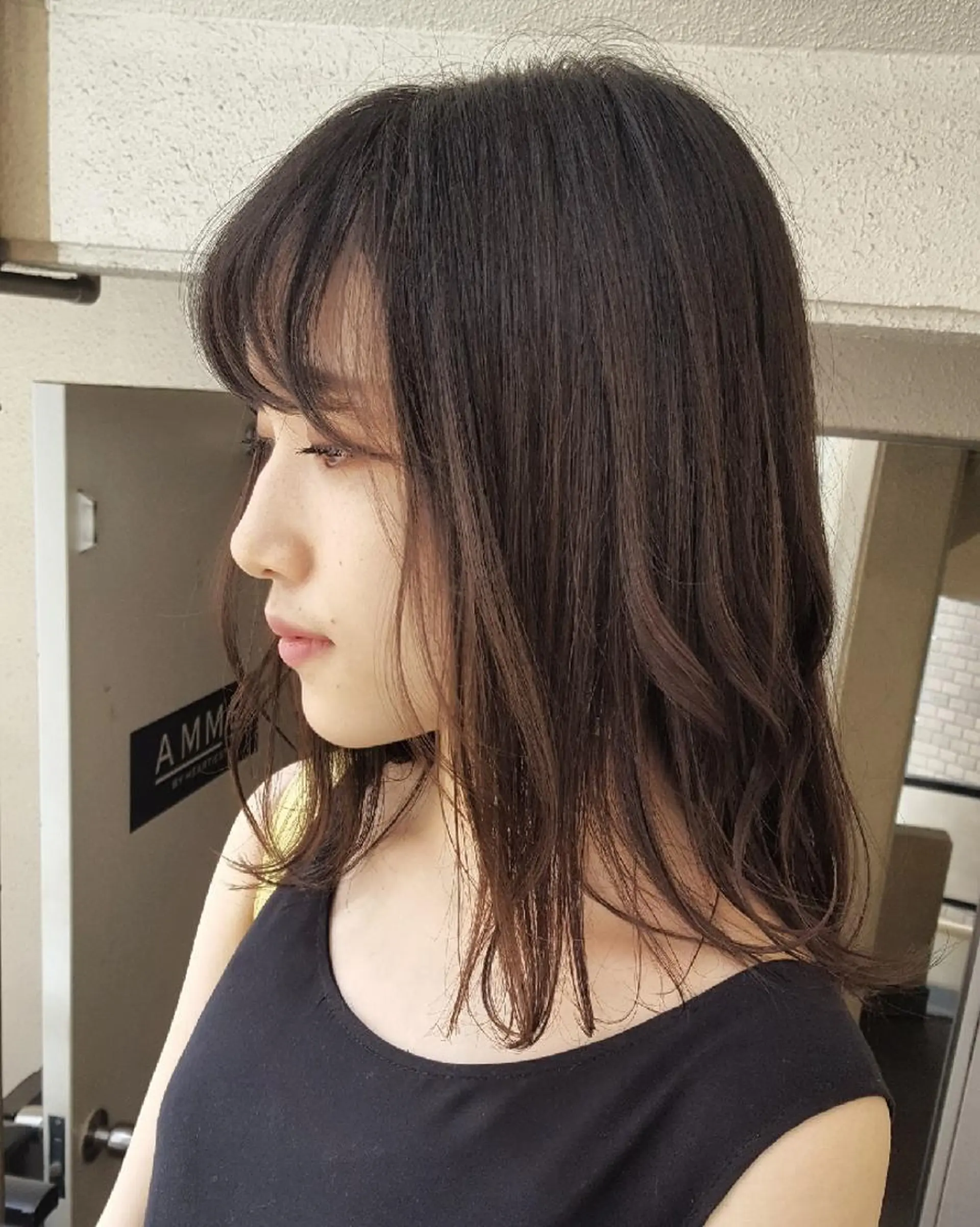 セミロング カラー ハイライトカラー ハイライト 🔳髪質改善🔳 岡本陽のヘアスタイル