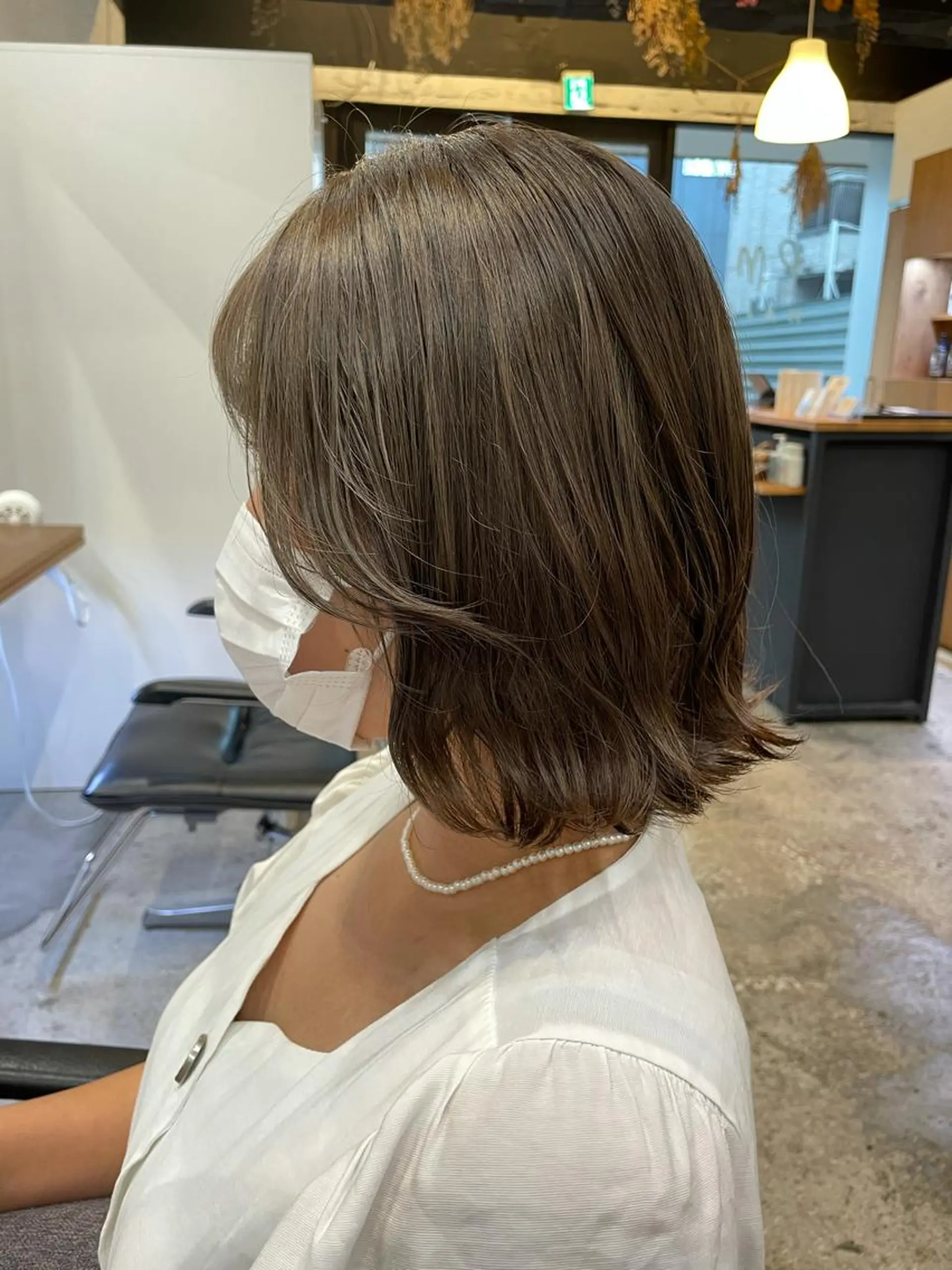 ミディアム カラー カット ヘアカラー トリートメント 🌿レイヤーボブ/パ ーマ🌿　木梨健太のヘアスタイル