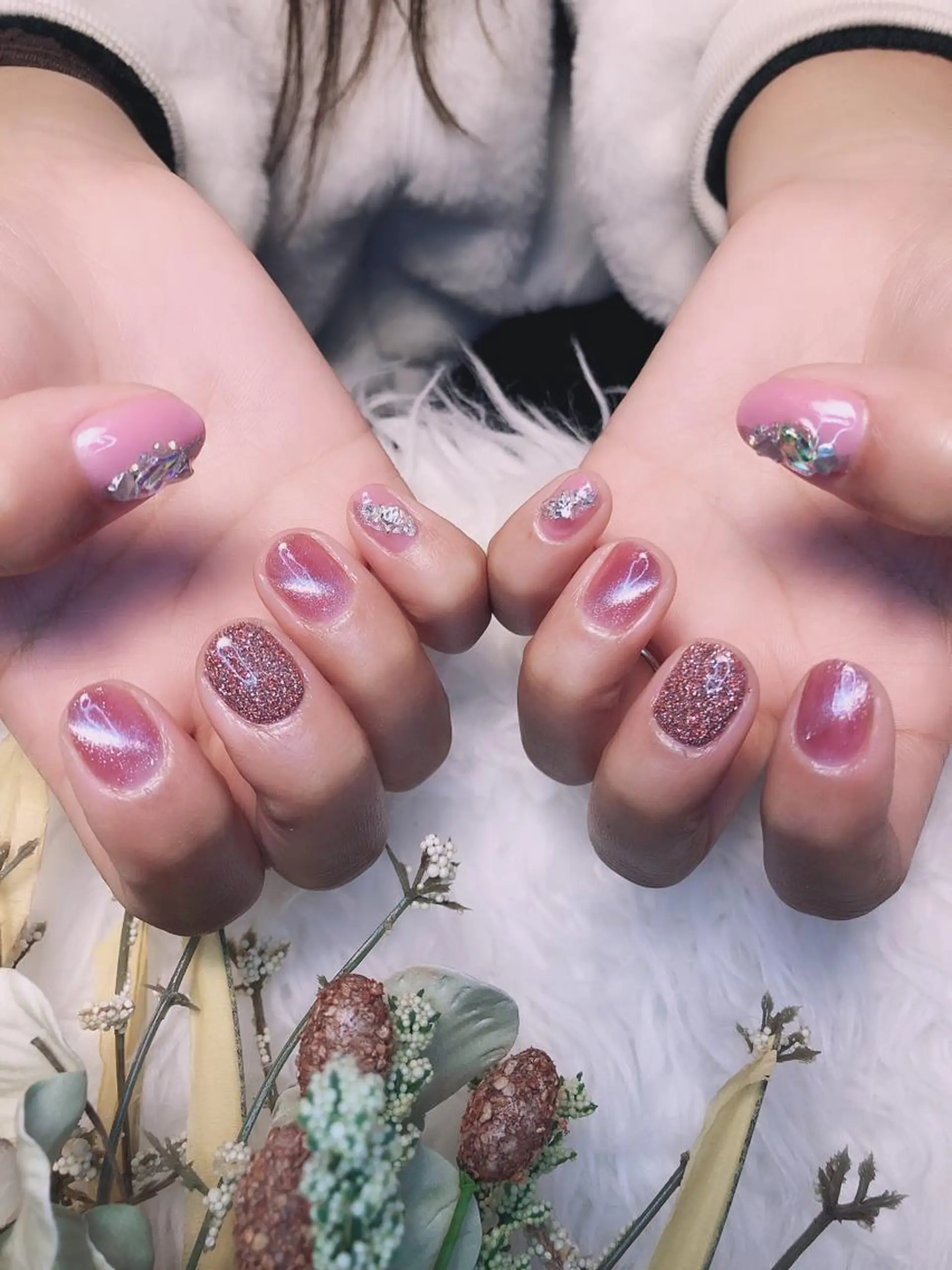 ネイル フラッシュネイル マグネットネイル 🍭Kiara Nail🍭のネイルデザイン