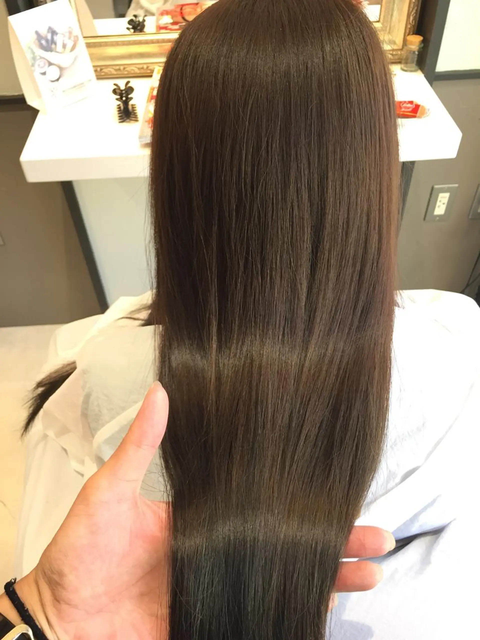 ロング カラー アッシュ カット 縮毛矯正 トリートメント wavi hair所属・後藤 ユウキ/髪質改善🫧のヘアスタイル