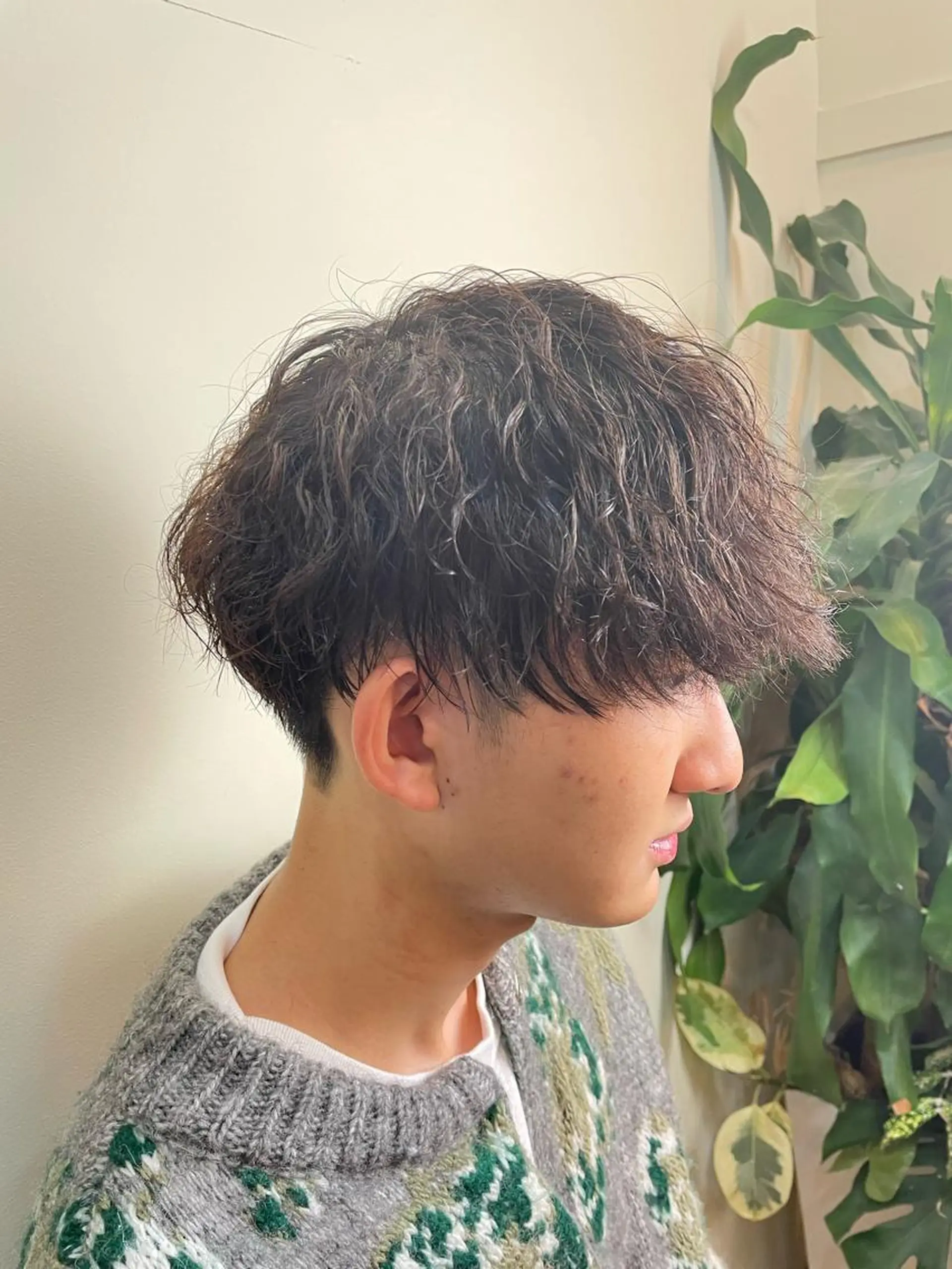 ショート パーマ メンズ マッシュ WEST OLAND加藤圭介のヘアスタイル