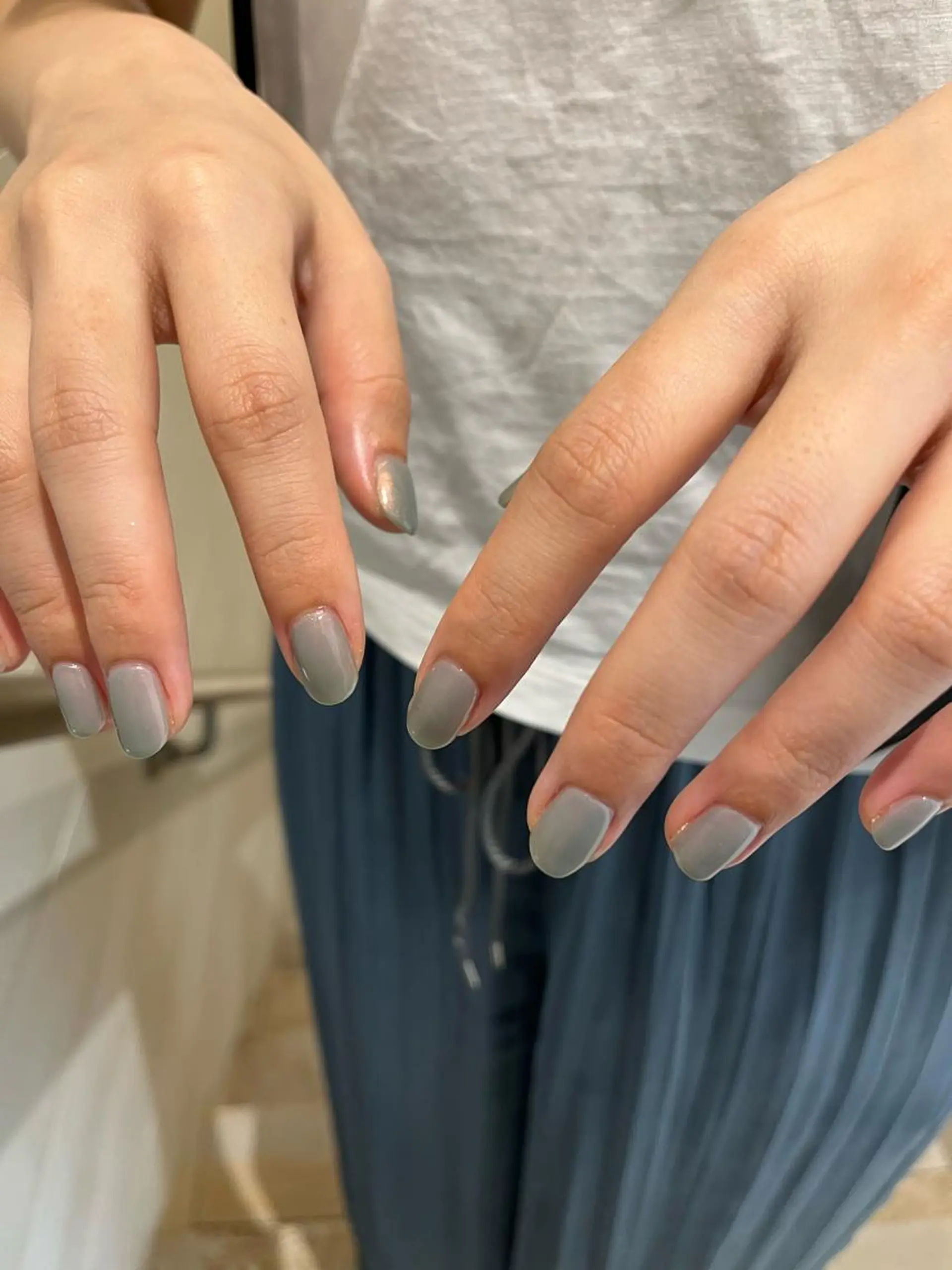 ネイル ブルー Momone ／渋谷／パラジェルのネイルデザイン