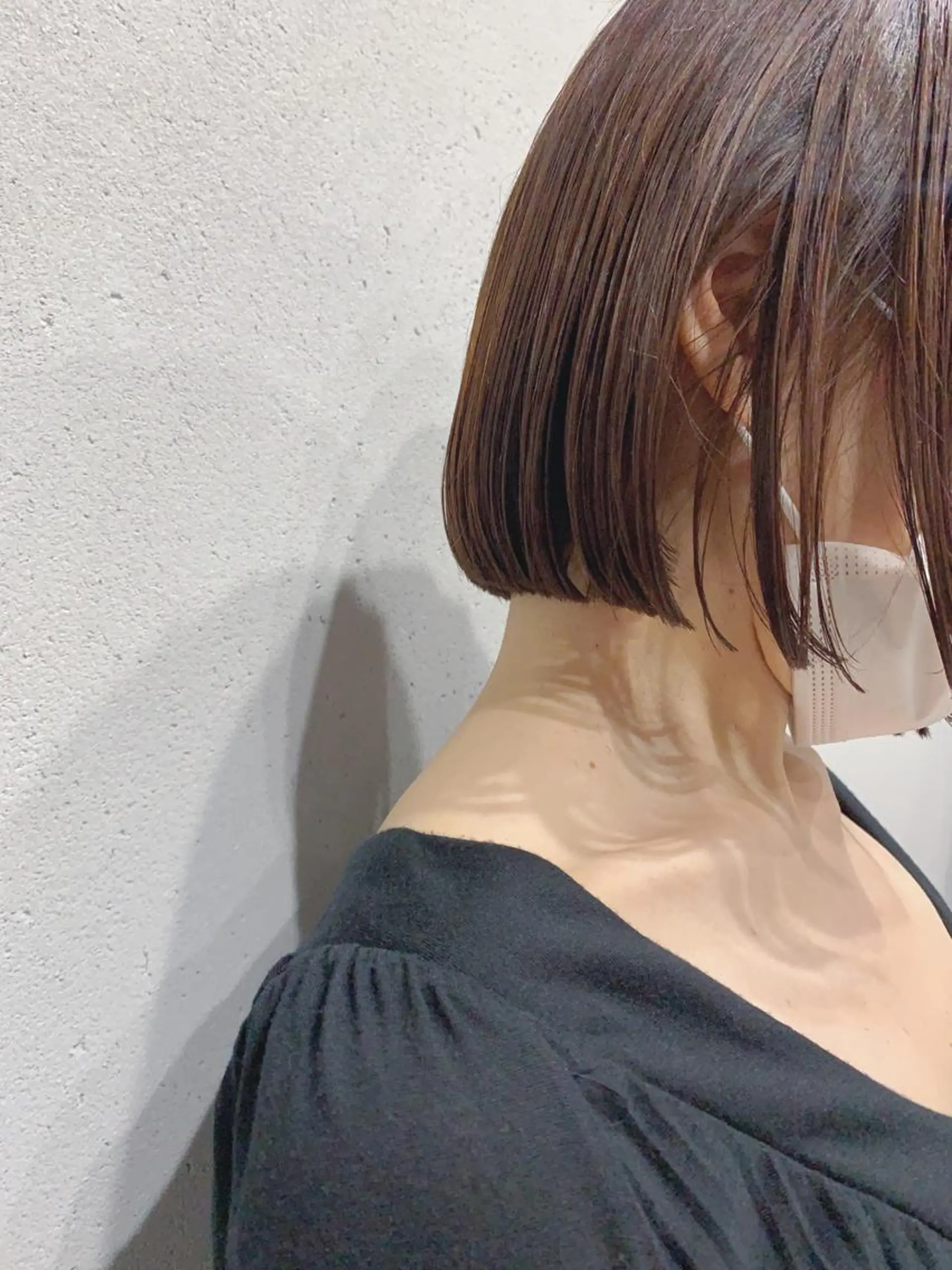 ショート カラー ボブパーマコテ巻き風 パーマNo1深江秀平のヘアスタイル