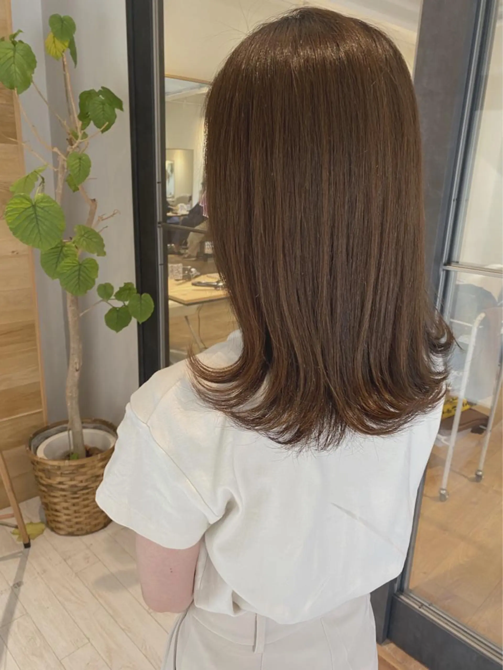 セミロング カット ヘアカラー トリートメント newi京橋 【sachi】のヘアスタイル