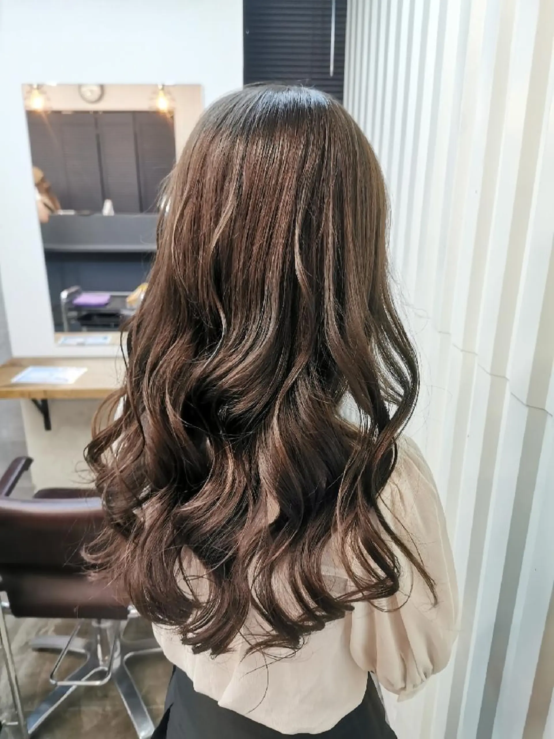 ロング カラー ブラウンカラー グランアイ𑁍 船橋北口店菊間のマツエク・マツパデザイン