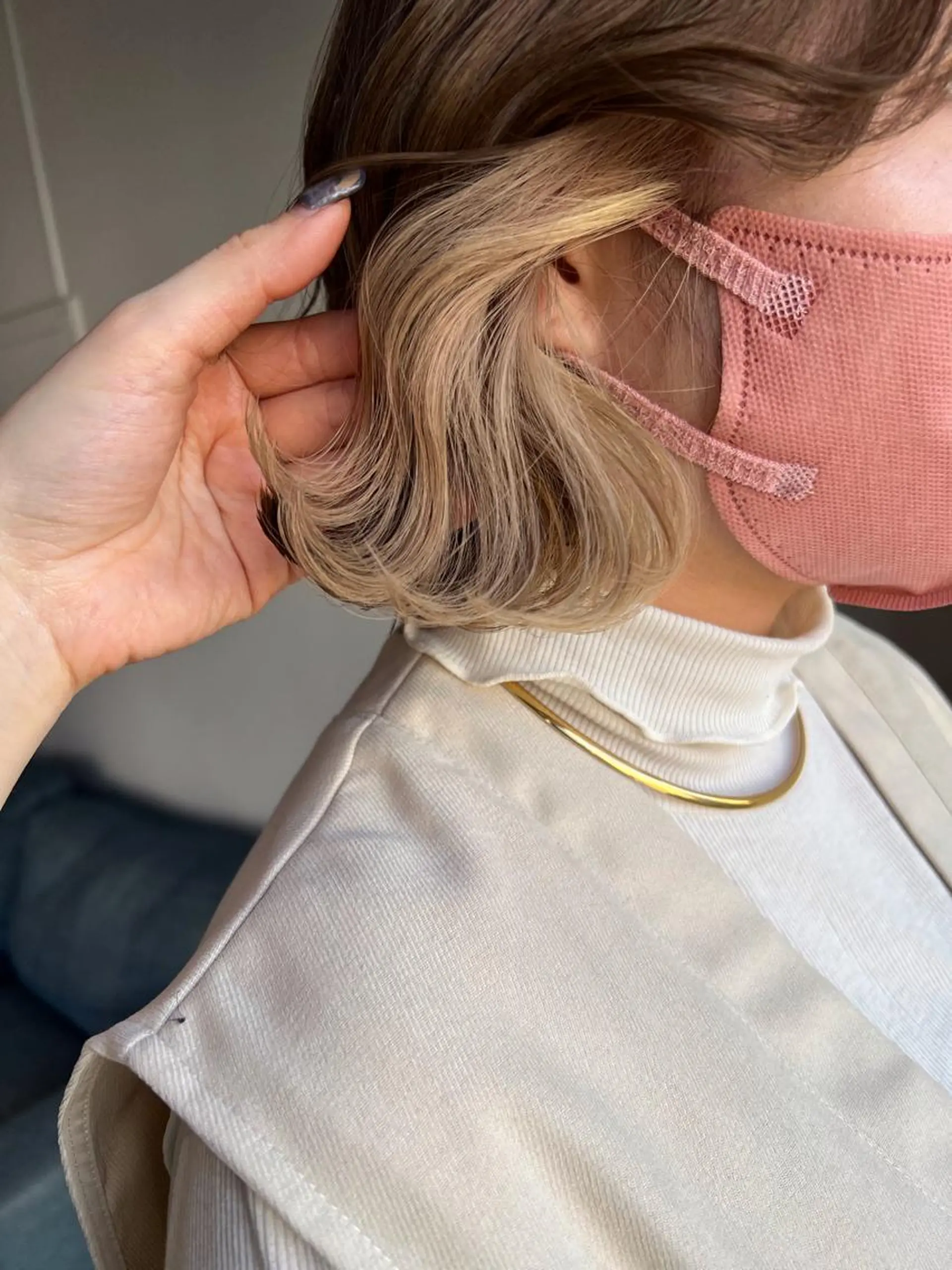 ショート カラー ヘアアレンジ バレイヤージュ ブリーチ ケアブリーチ ダブルカラー イヤリングカラー カット ヘアカラー トリートメント ☀️Luana☀️ 公式/大通のヘアスタイル