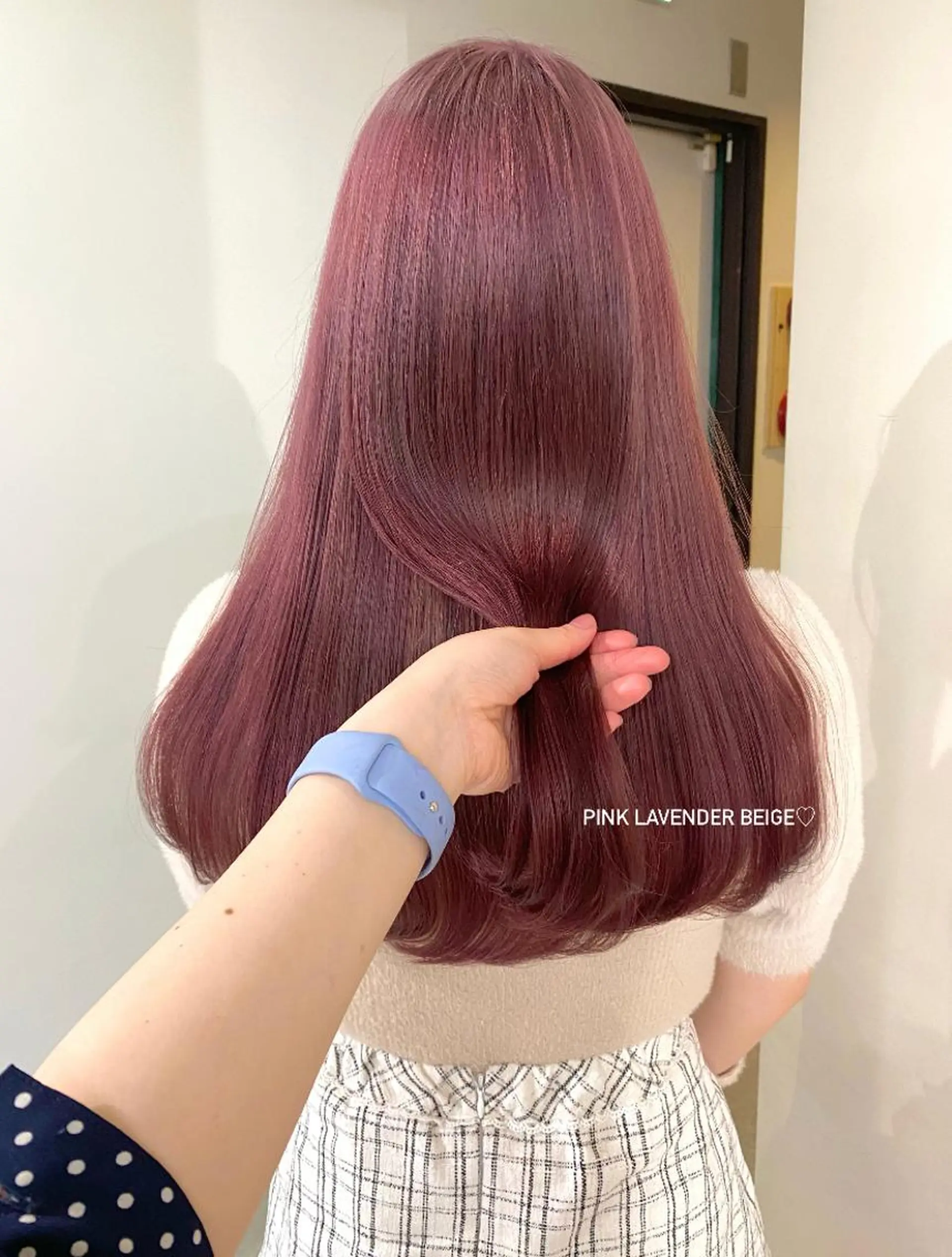 カラー ブリーチ ピンクカラー 卒業式のヘアスタイル ヘアカラー mizuki/ピンク ベージュ.レイヤーのヘアスタイル