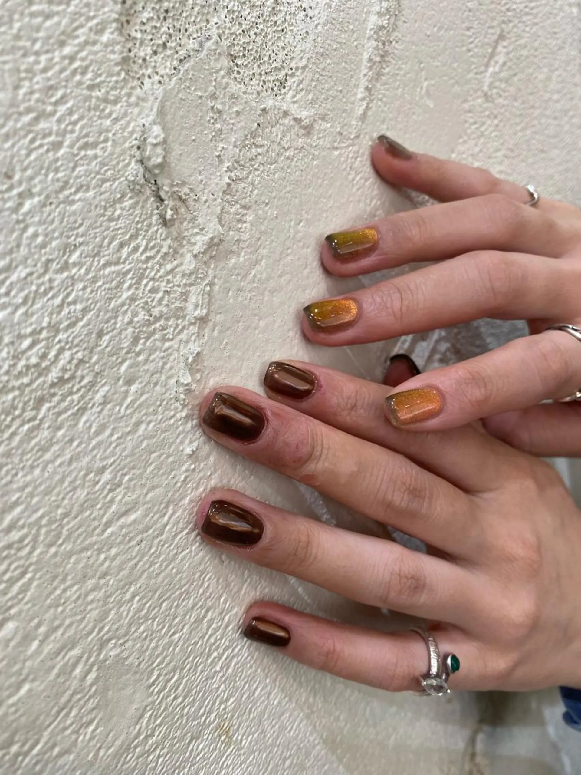 ネイル ミラーネイル ミラーマグ ワンカラーネイル ハンドネイル nable.所属・栗林 実莉のネイルデザイン