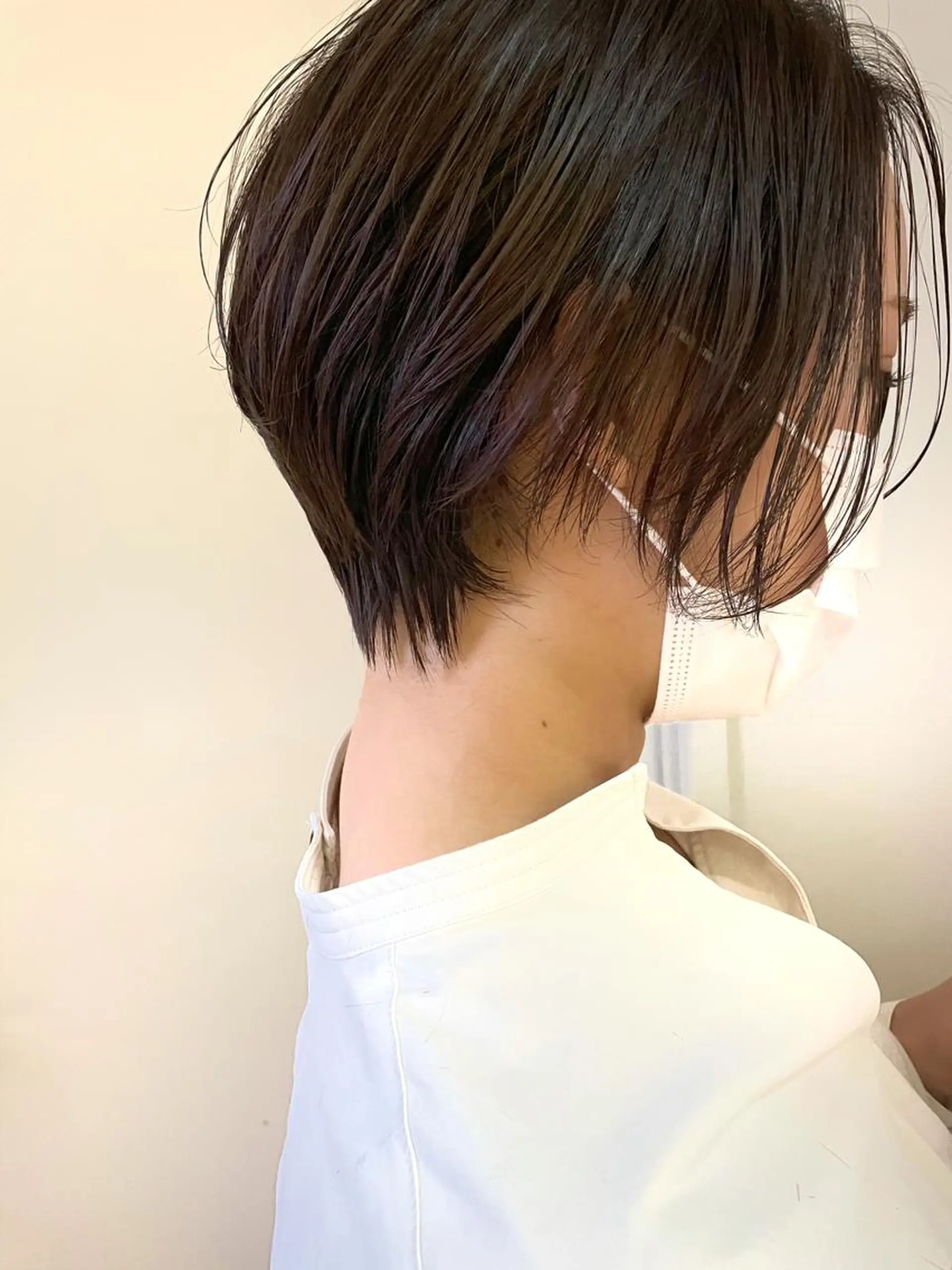 ショート カラー ショートボブ ショートレイヤー アッシュ ハイライトカラー ハイトーンカラー カット ヘアカラー トリートメント 江上拓郎/ショート /酸性ストレートのヘアスタイル