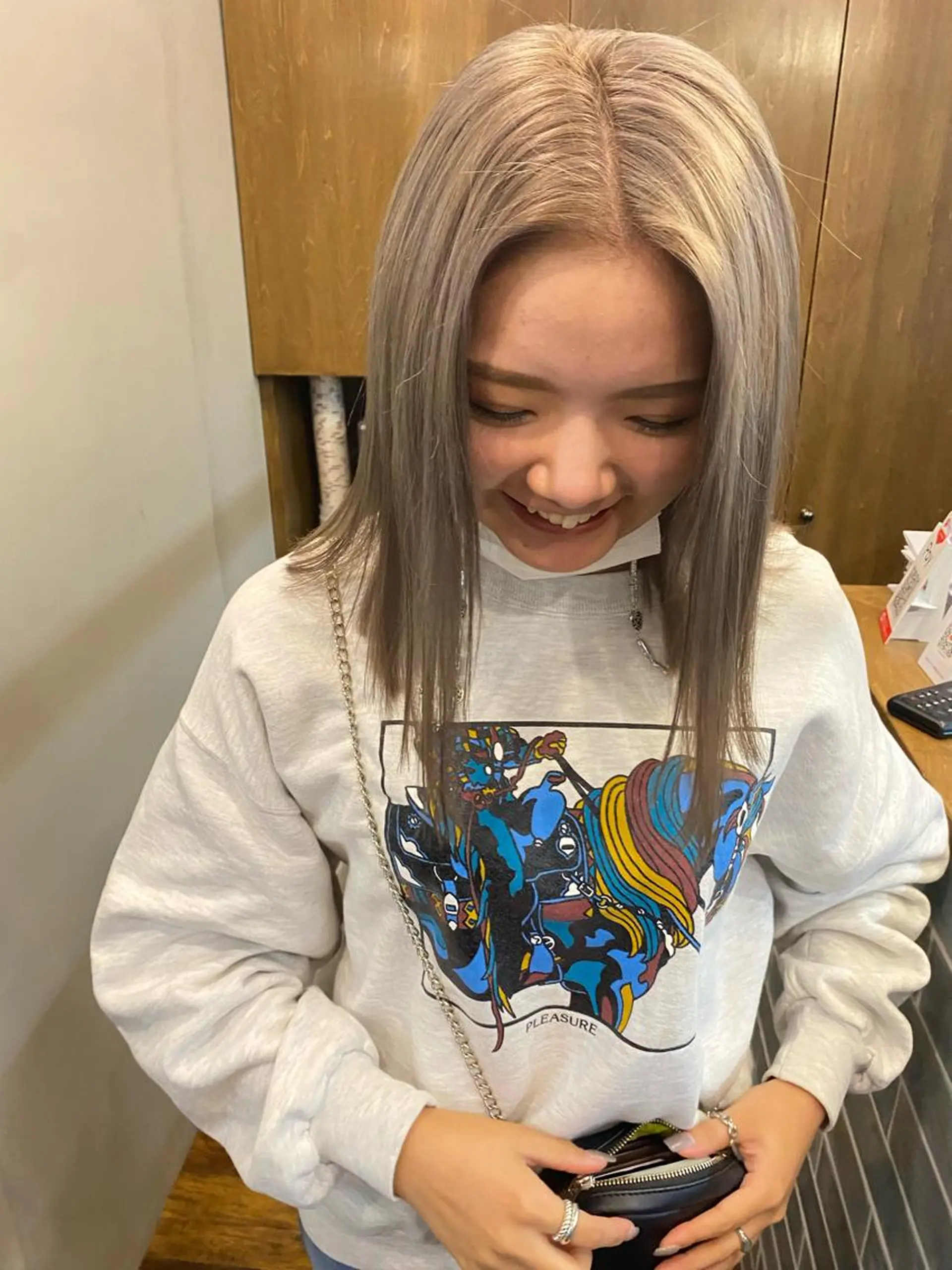 ミディアム カラー triple double所属・武智 未来のヘアスタイル