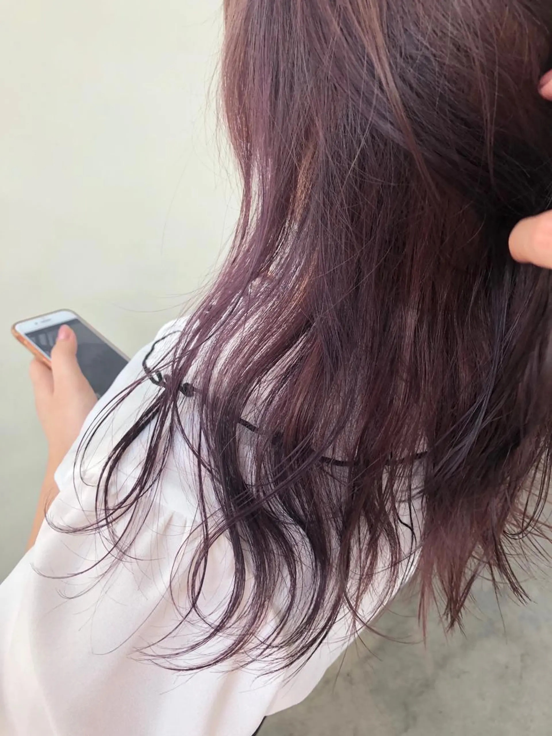 セミロング カラー 荒木 康太のヘアスタイル