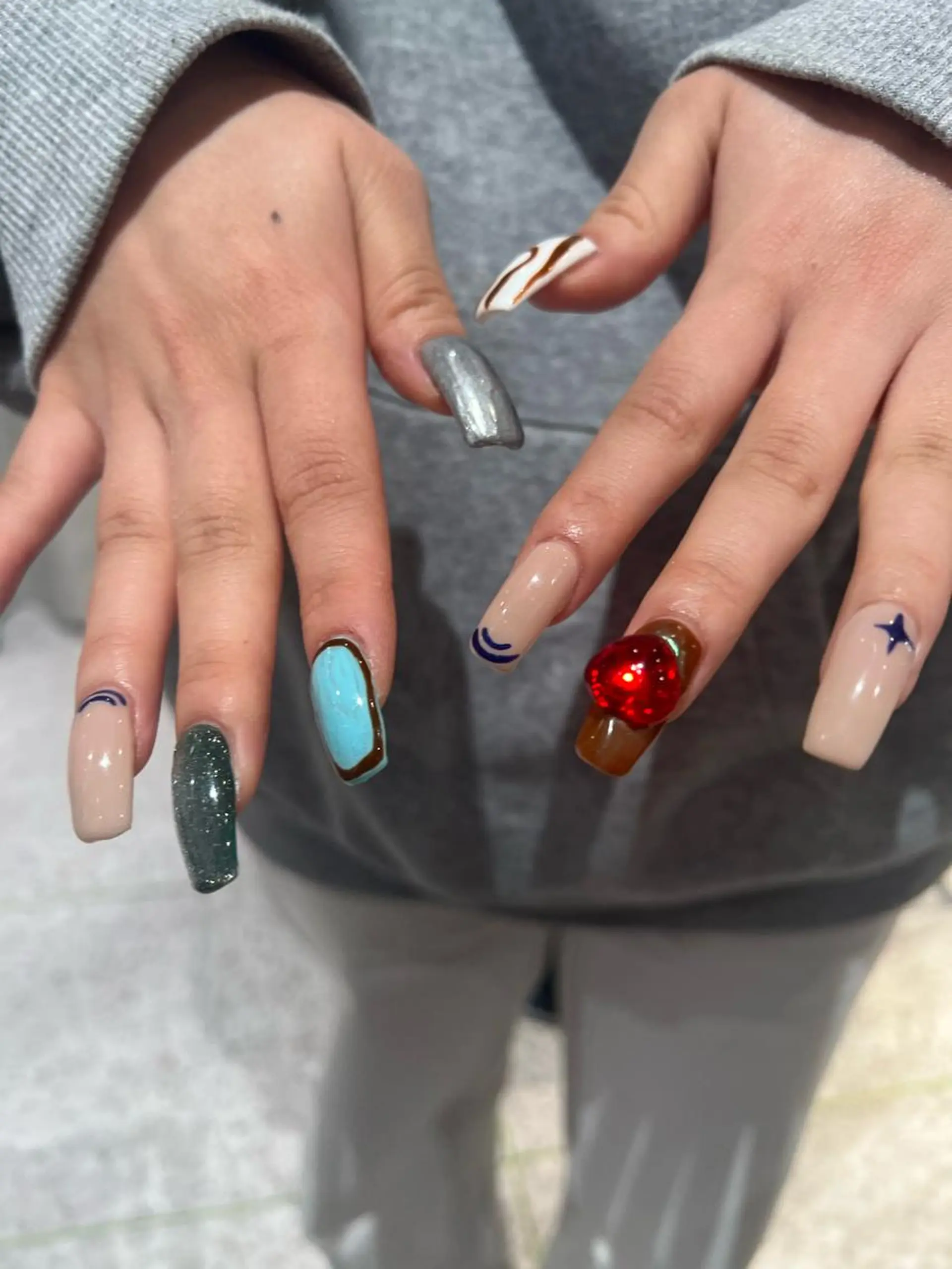 ネイル 個性派／中韓ネイル SAKURAのネイルデザイン