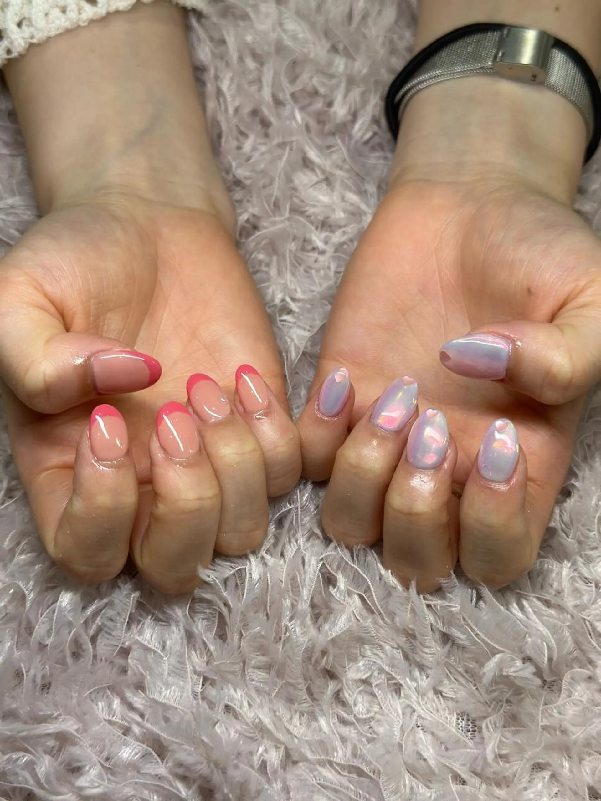 ネイル フレンチネイル ワンカラーネイル ハンドネイル 松永 稚奈のネイルデザイン