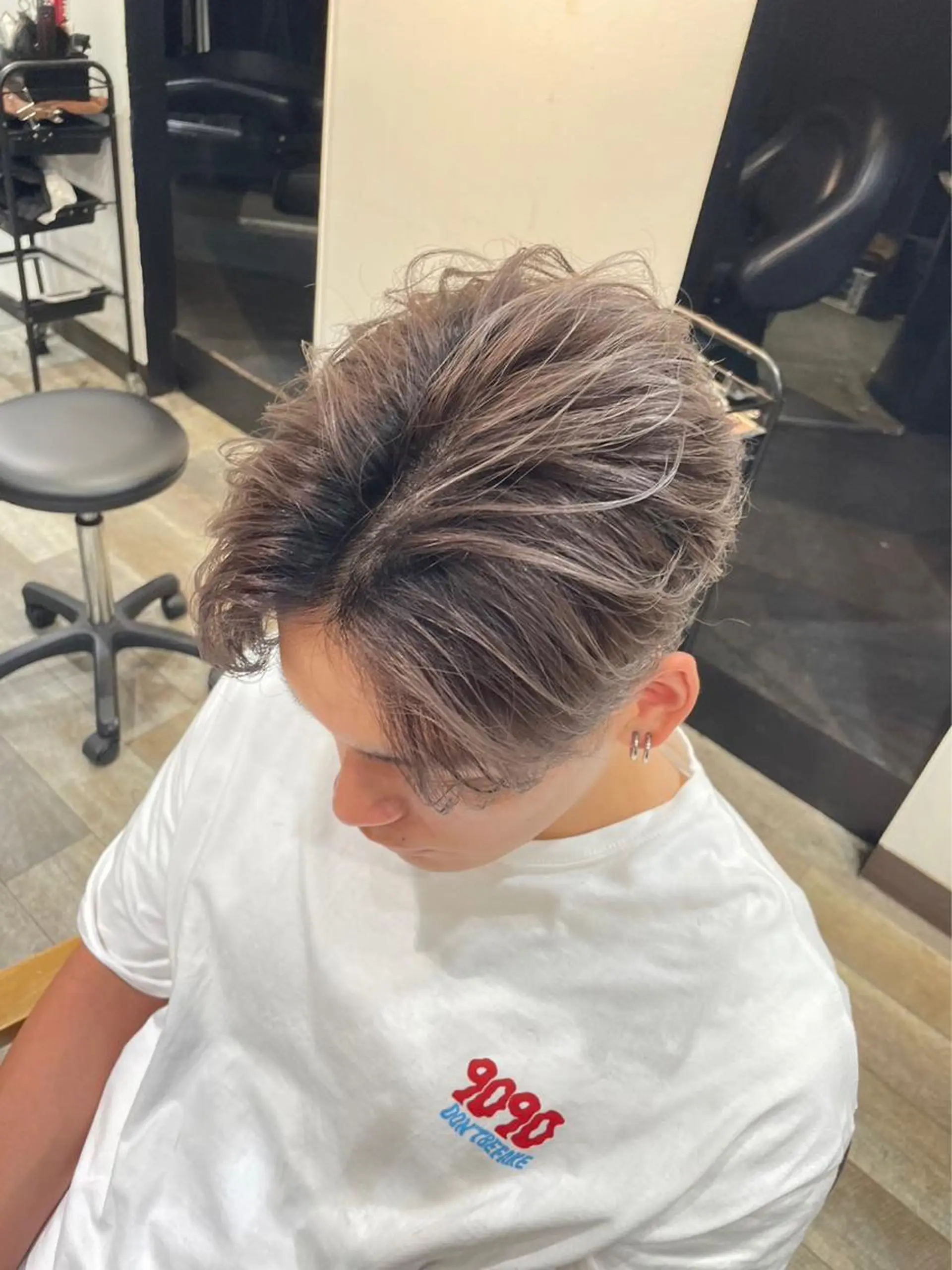 ショート カラー メンズ okada riruのヘアスタイル