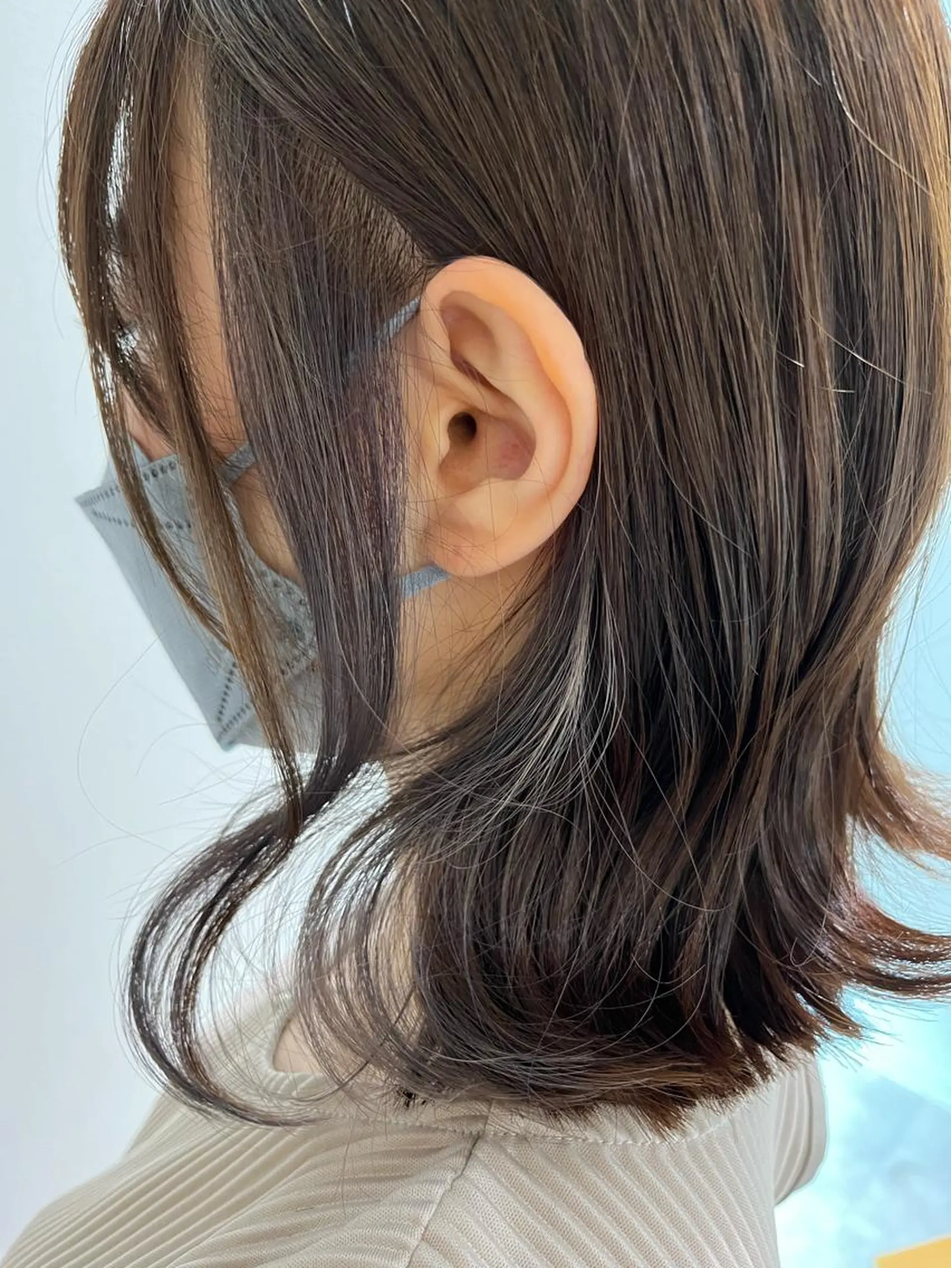ミディアム カラー ミディアムパーマ ベージュカラー 黒髪 ブリーチ ブルーカラー カット ヘアカラー トリートメント ヘアセット BACANCES〜バカンス〜所属・👑👑👑👑工藤 敬👑👑👑👑のヘアスタイル