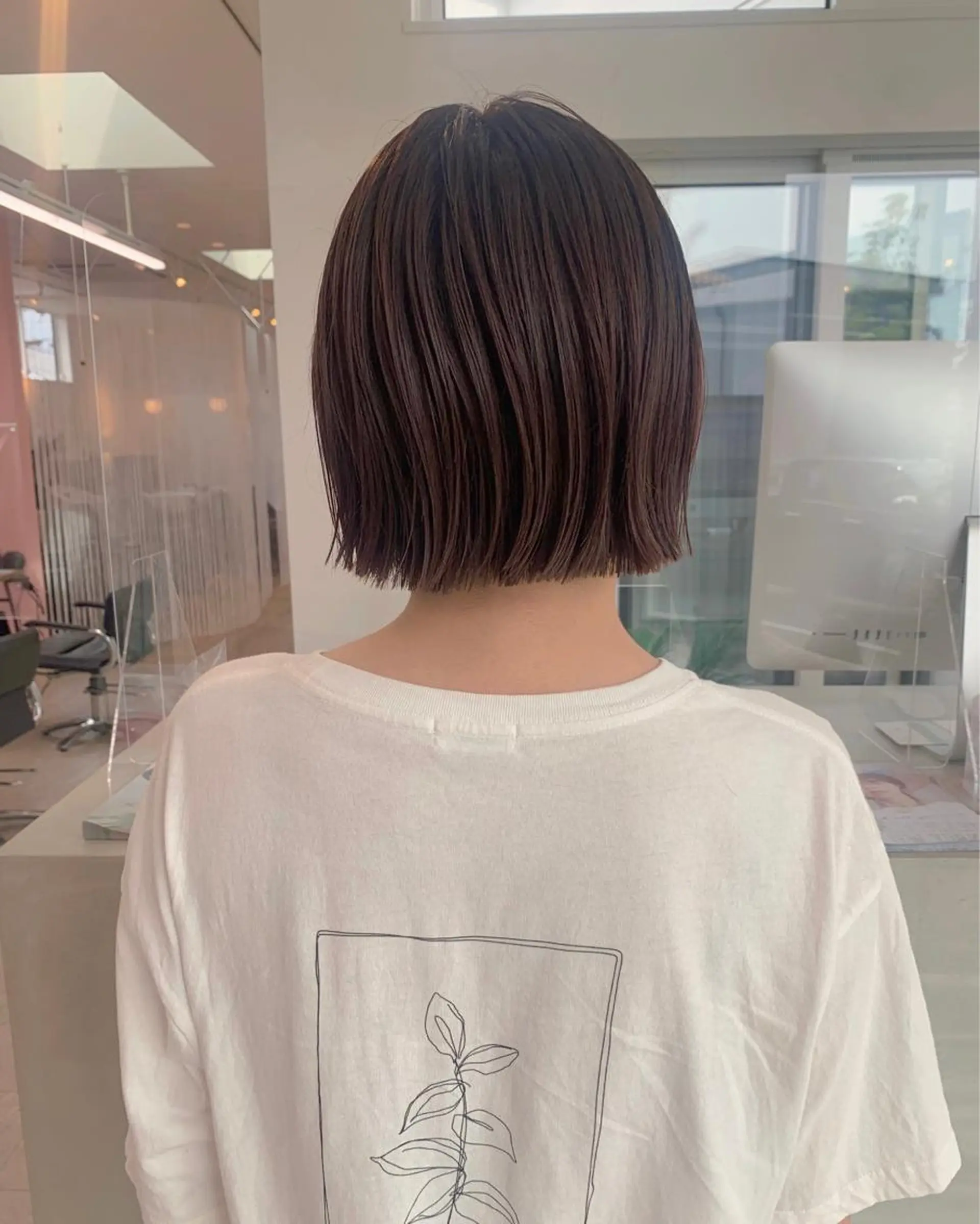 ショート カラー パープルカラー ボブ カット ヘアカラー トリートメント kitagawa mayuのヘアスタイル