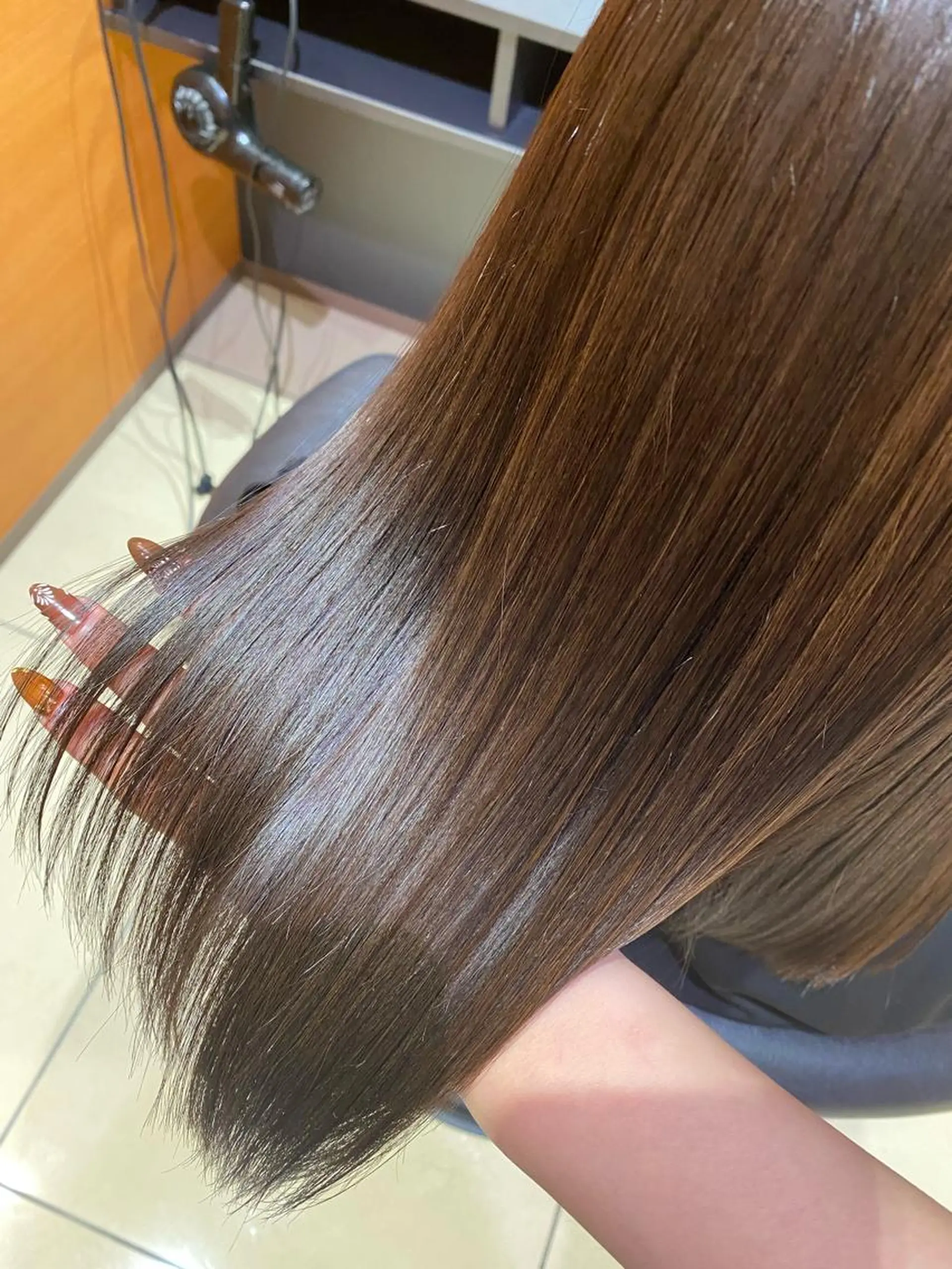 セミロング カラー LEVIJU hair所属・韓国ヘア🕊村上 ののこ🕊のヘアスタイル