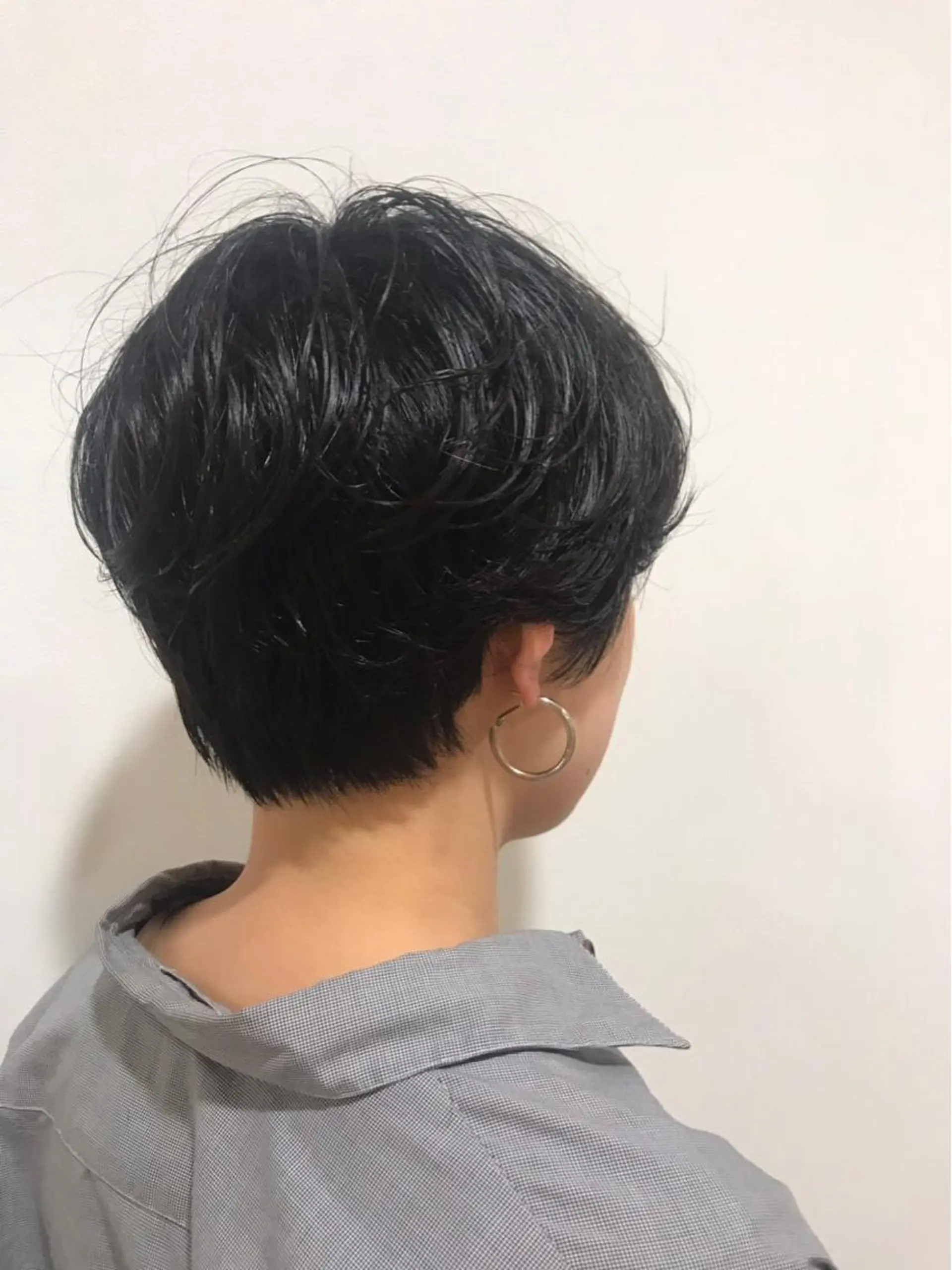 ショート パーマ 暖色カラー🍊 ボブ🌿顔周りcutのヘアスタイル