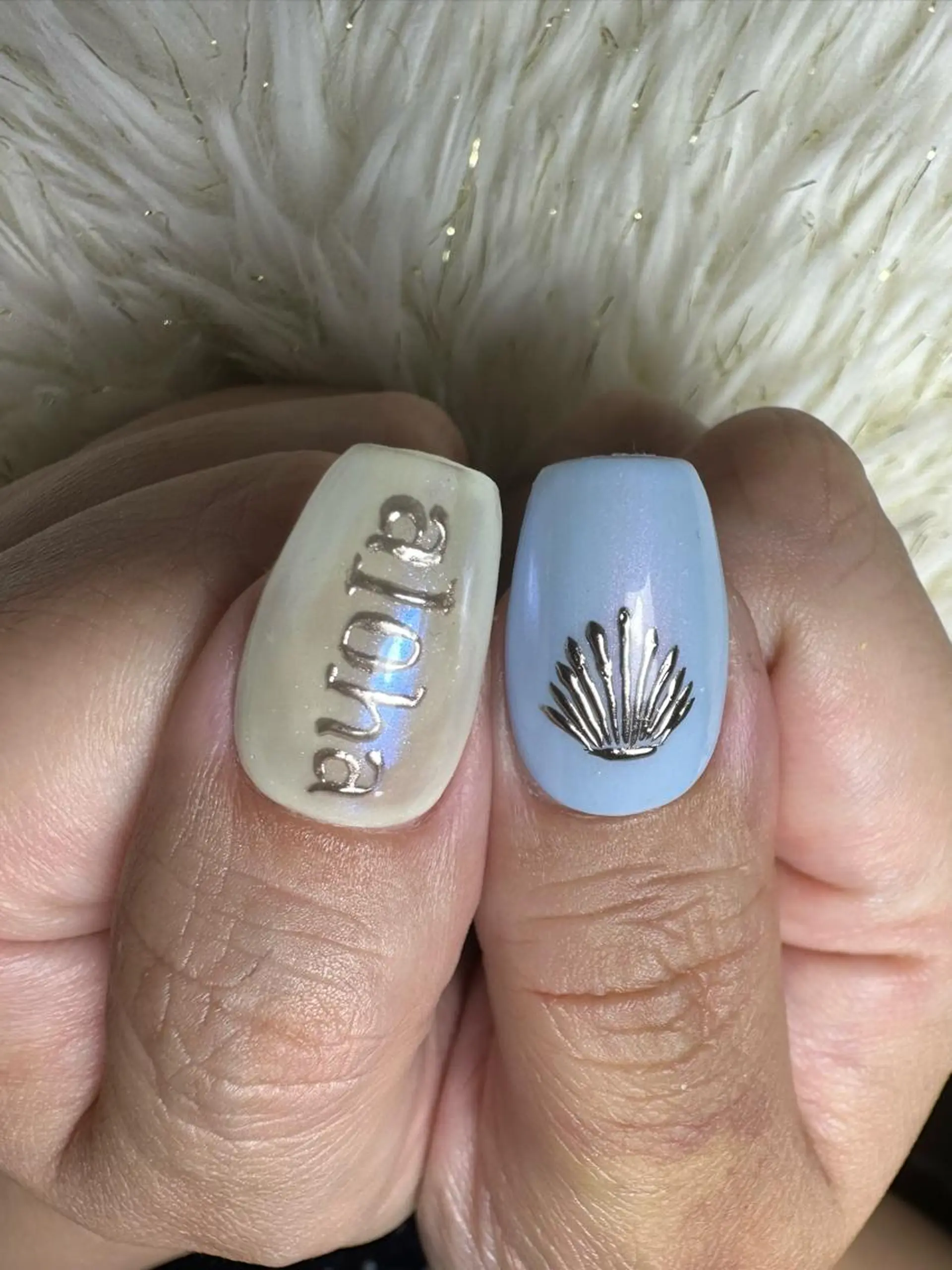 ネイル ミラーネイル ハンドネイル 松山 美由紀のネイルデザイン