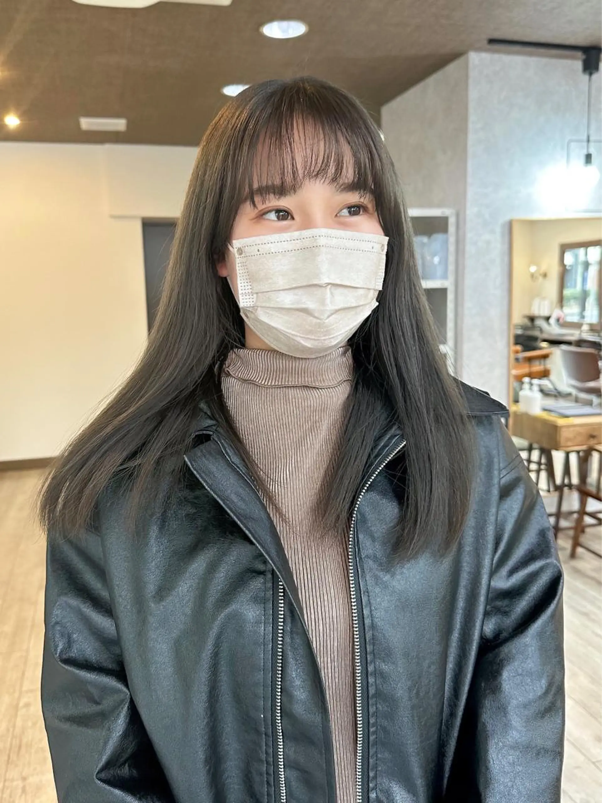 セミロング カラー カット ヘアカラー トリートメント 高橋 みく/ minim 暖色のヘアスタイル