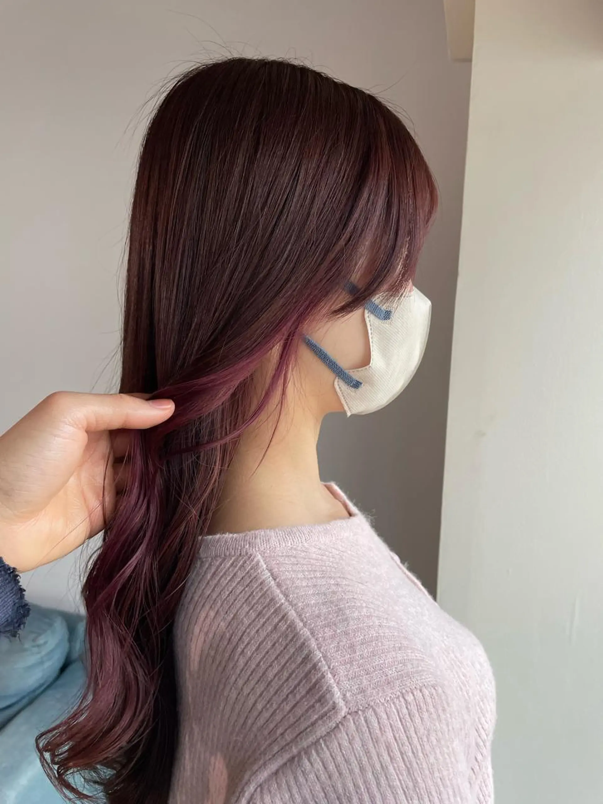 カラー La fith hair ray 札幌店所属・顔まわり/W カラー/リョウのヘアスタイル