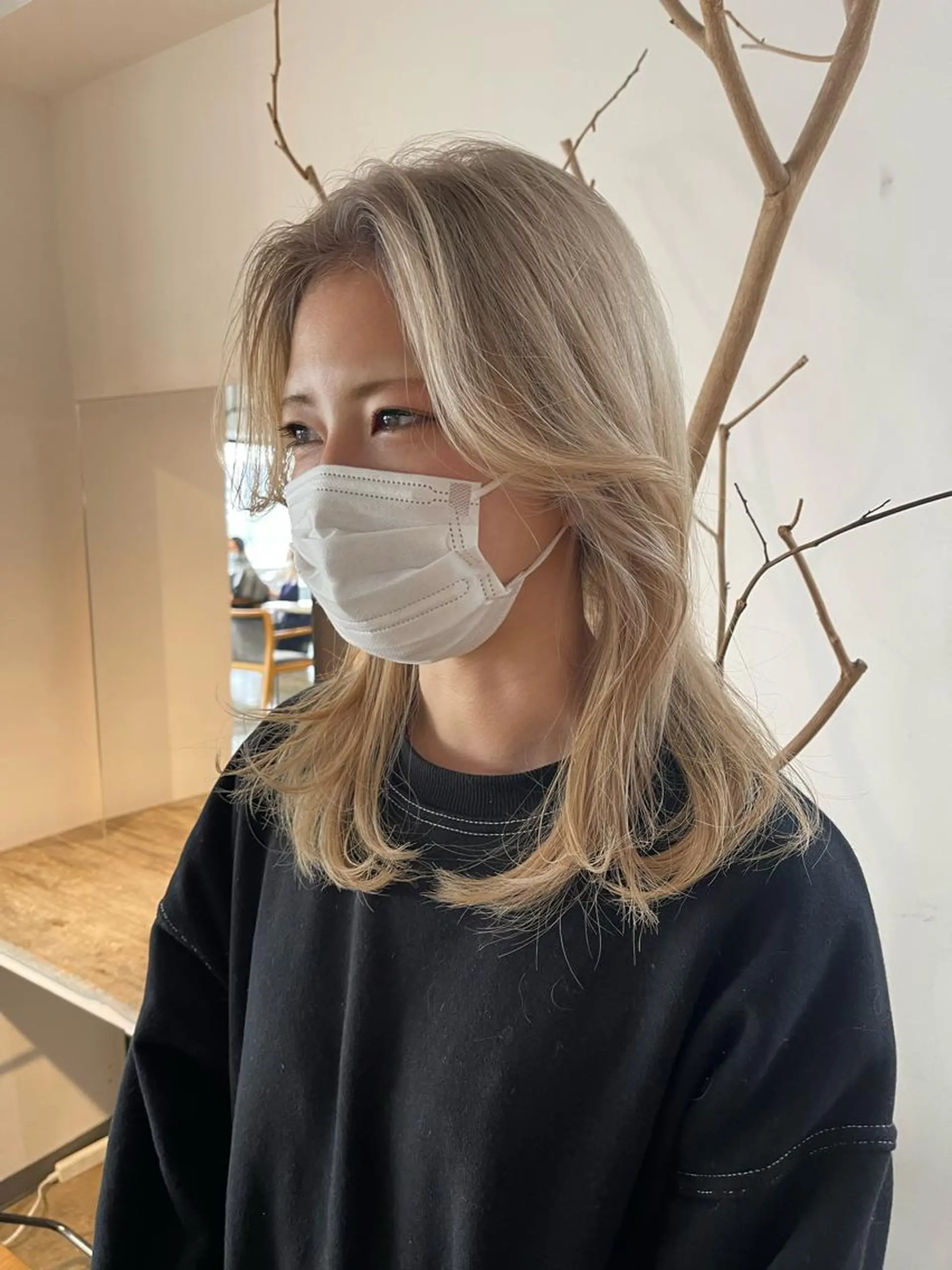 セミロング 外国人風カラー ハイライト レイヤーカット 似合わせカット ウルフカット メンズケアブリーチ 特化🔥村田のヘアスタイル