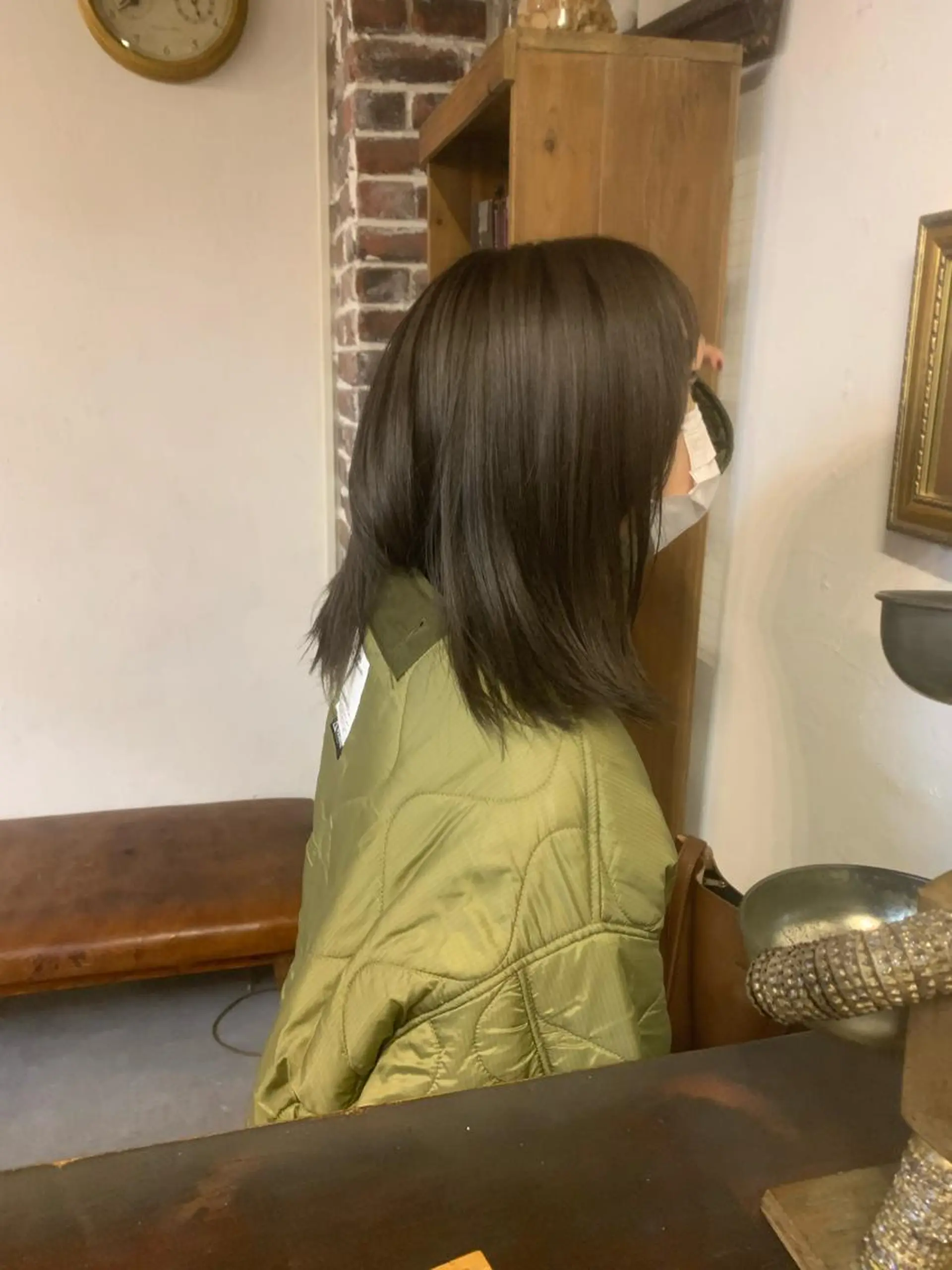 ミディアム カラー グレージュ オリーブグレージュ オリーブグレー Joh/メンズカット /レイヤー/ブリーチのヘアスタイル