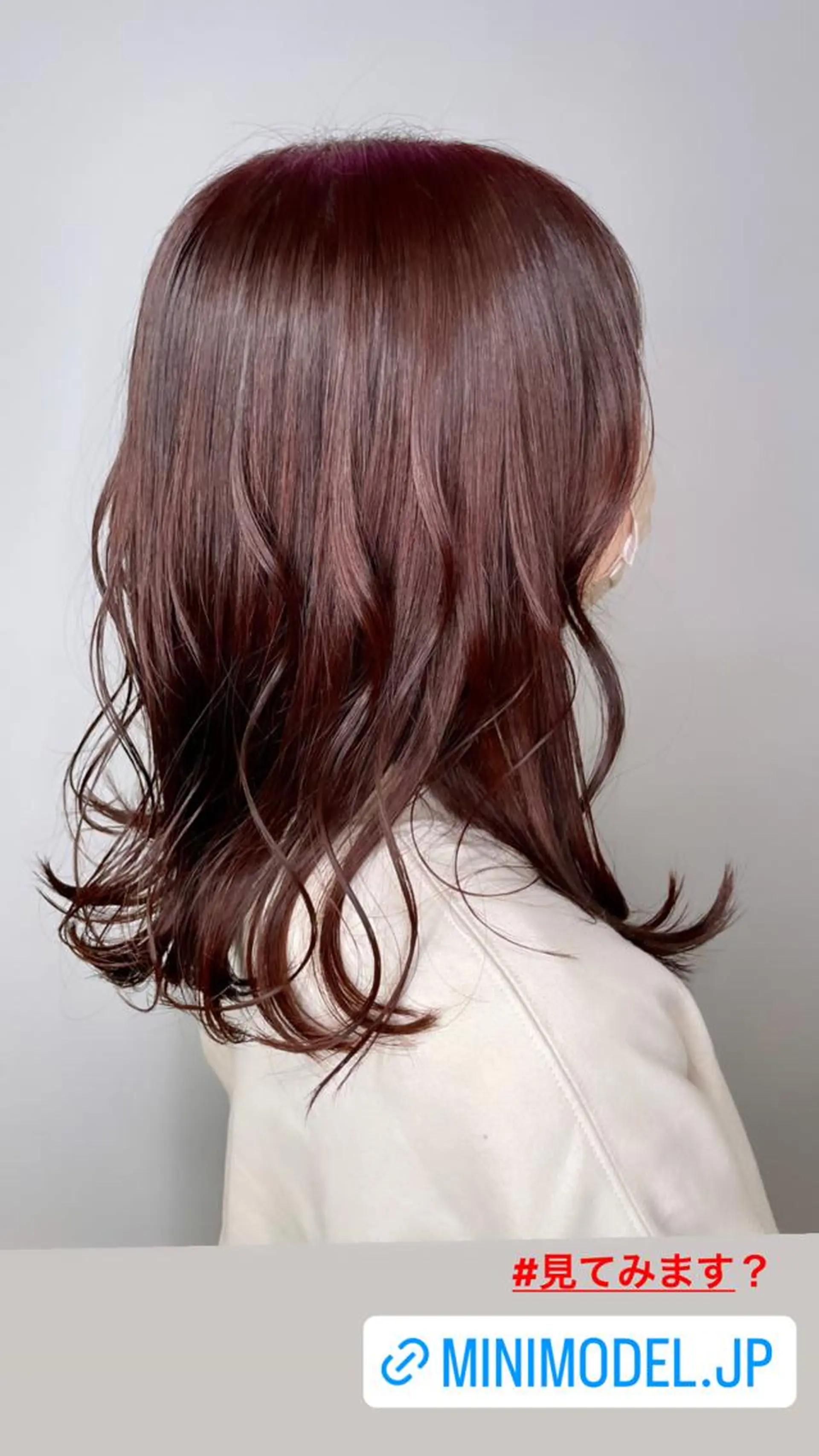 ミディアム カラー 二ヶ月綺麗が続く デザイン/星野六三四のヘアスタイル