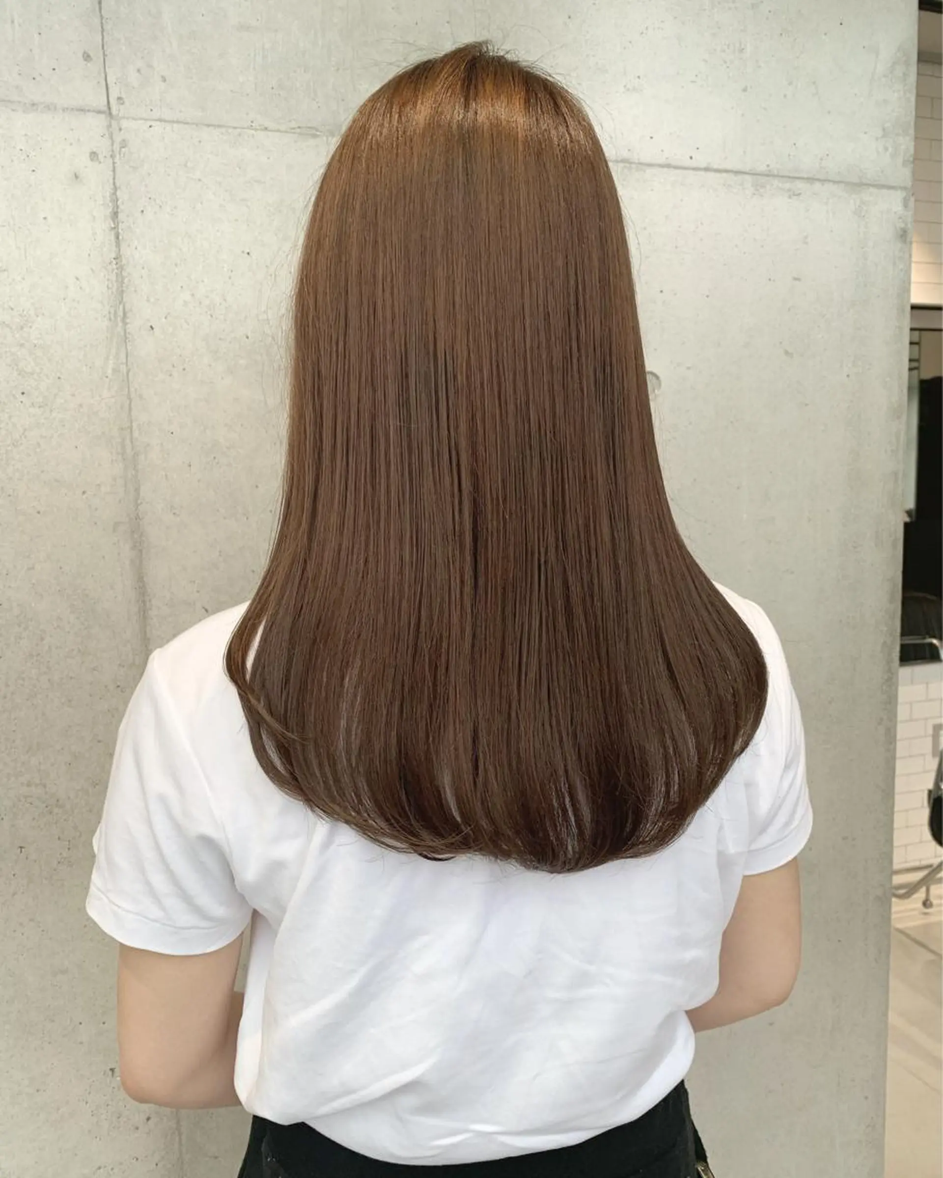 ロング カラー カット ヘアカラー トリートメント ヘッドスパ 透明感/オリーブ/ グレージュ/YUKAのヘアスタイル