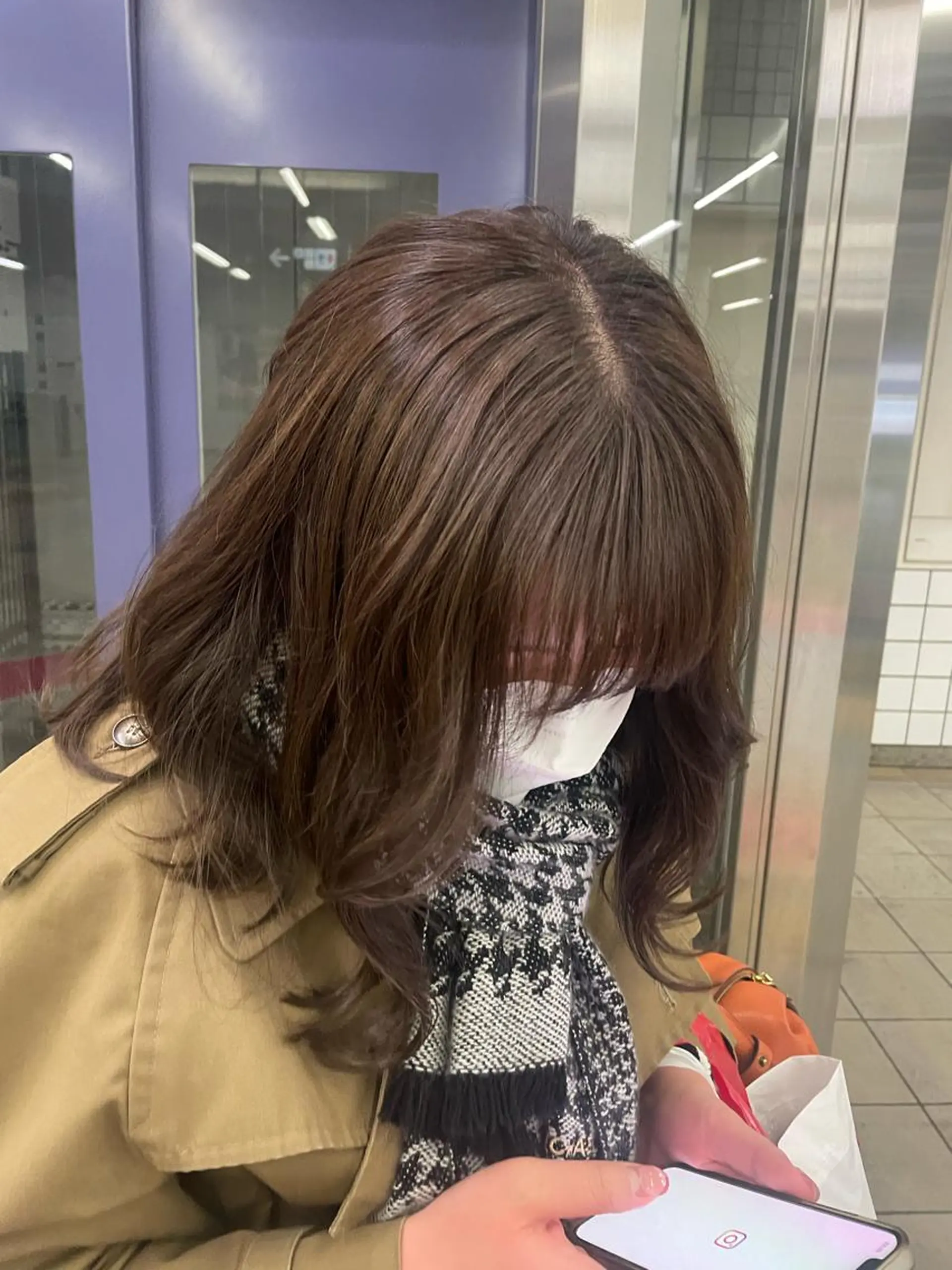 ミディアム ヘアカラー トリートメント ヘッドスパ マホ/日吉/髪質改善 /レイヤー/ガーリーのヘアスタイル