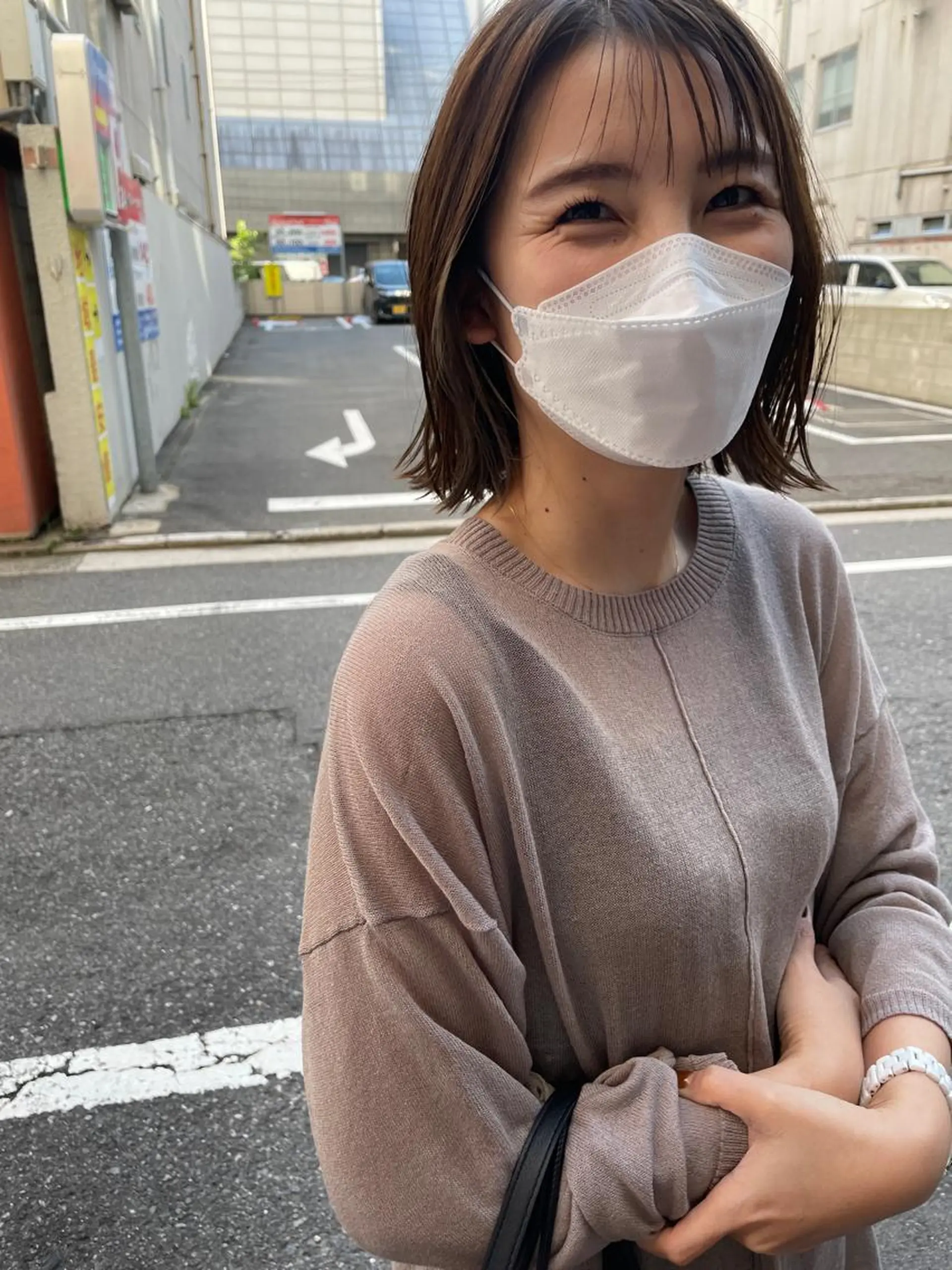 ミディアム カット ヘアカラー トリートメント さの あやねのヘアスタイル