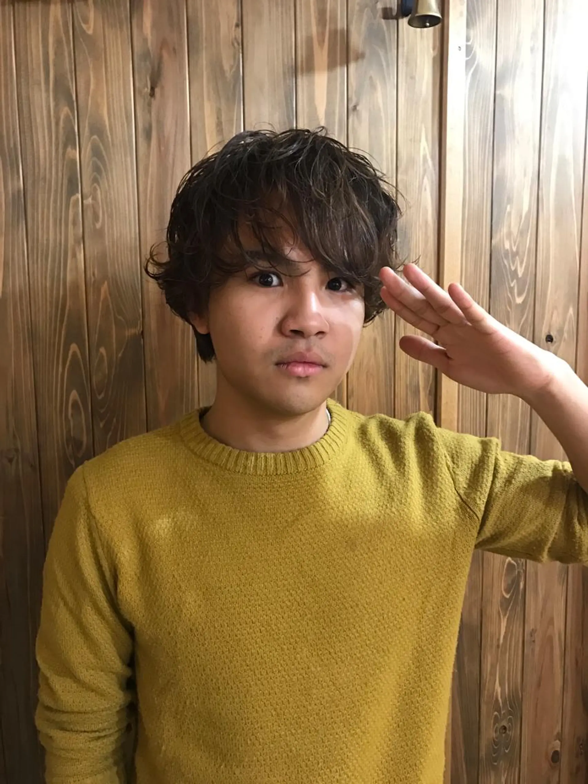 ショート カラー パーマ メンズ MIRUCO by KURAKU所属・マキシ ヤスアキのヘアスタイル