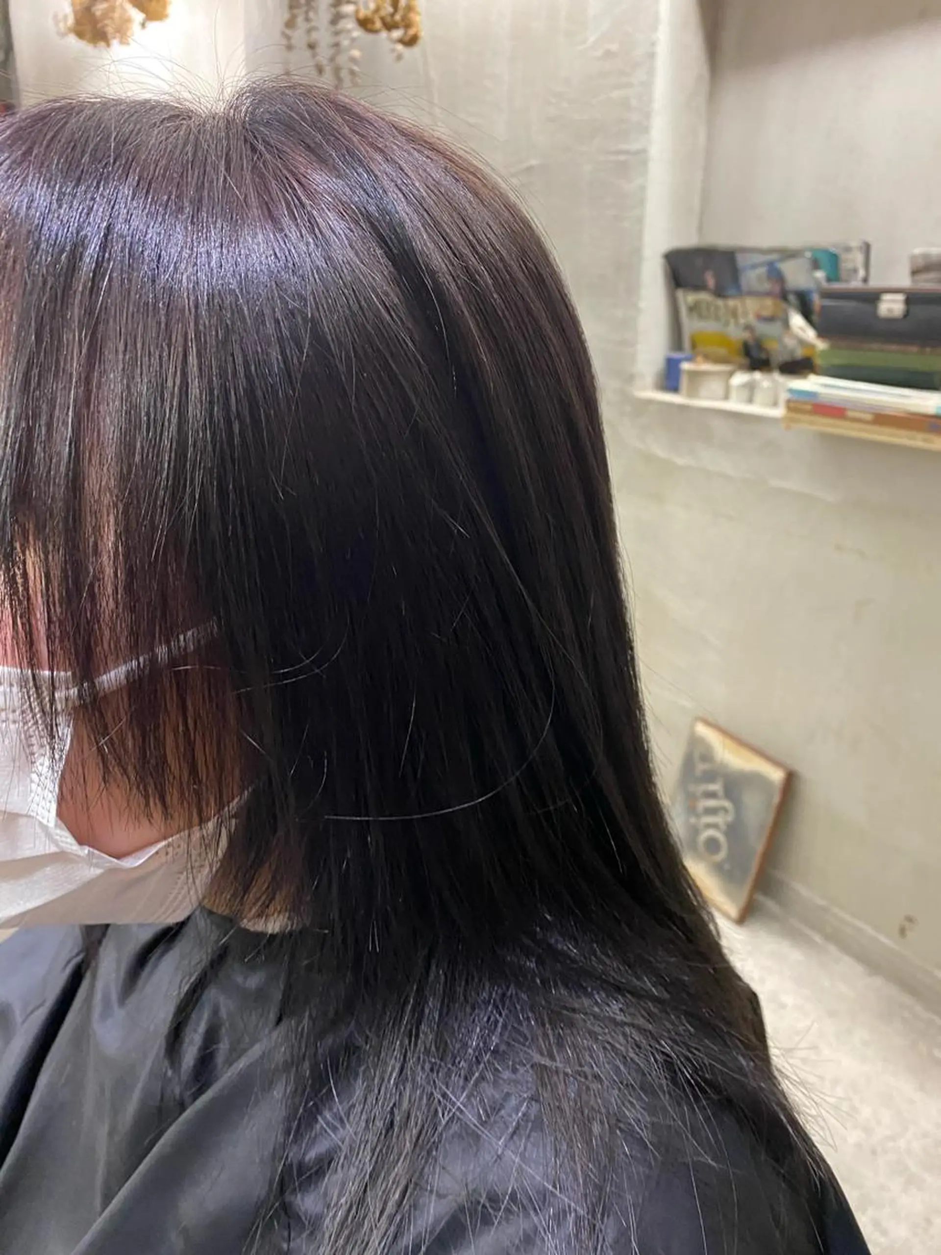 セミロング アッシュ お任せヘア☘️☘️ 及川渚のヘアスタイル