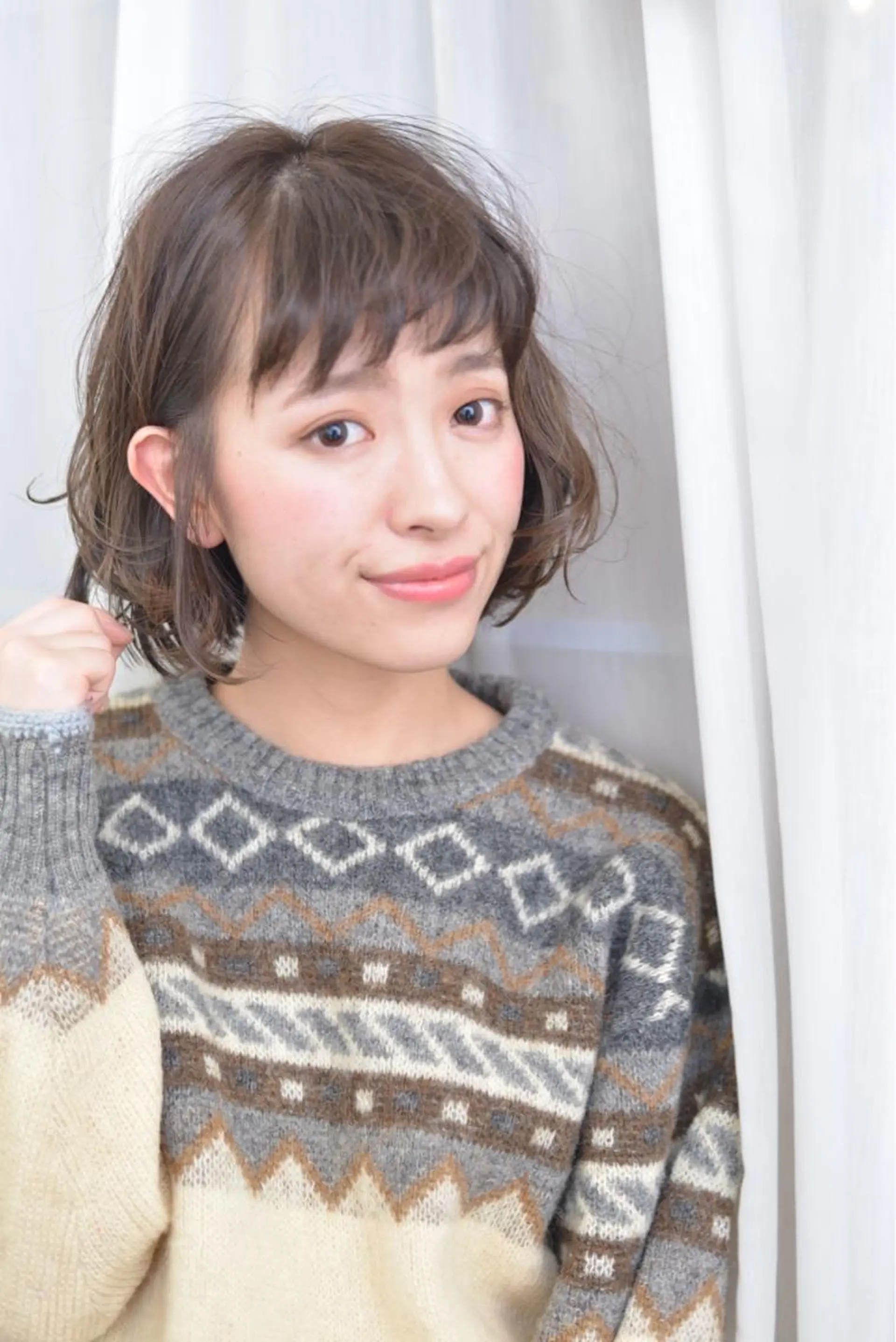 ショート ミディアム カラー パーマ ミディアムパーマ トリートメント 脱白髪染め特化GBG 自由が丘所属・【白髪ぼかし 専門GBG】自由が丘のヘアスタイル