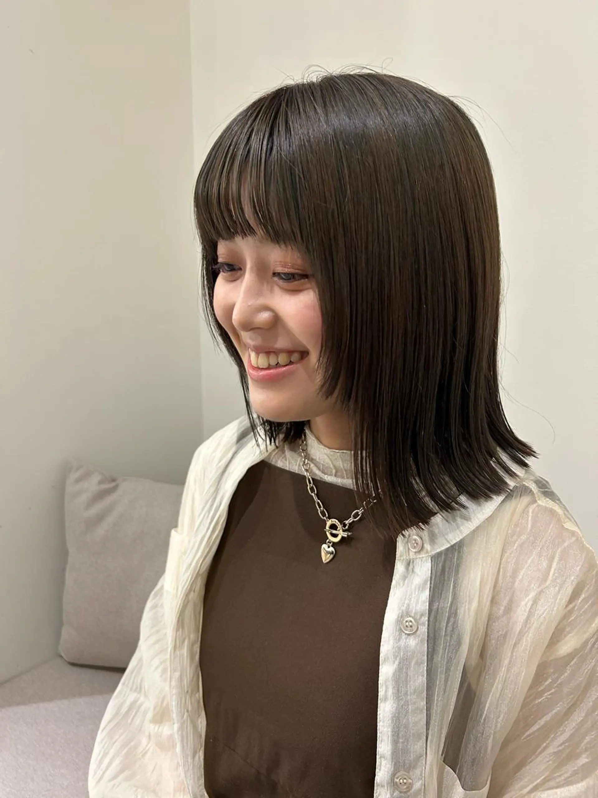 ミディアム カラー 💛🤍U too e’s 鎌倉🧸のヘアスタイル