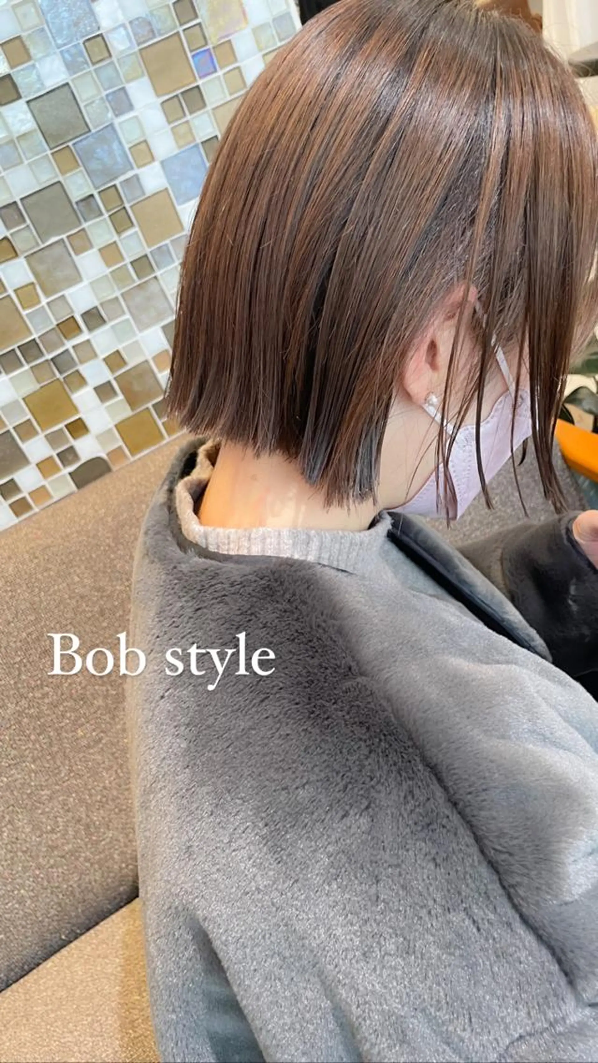 ショート 切りっぱなしボブ ボブ カット トリートメント ヘッドスパ ✨カラー支持No.1 🧸ワキ カナコ🧸のヘアスタイル