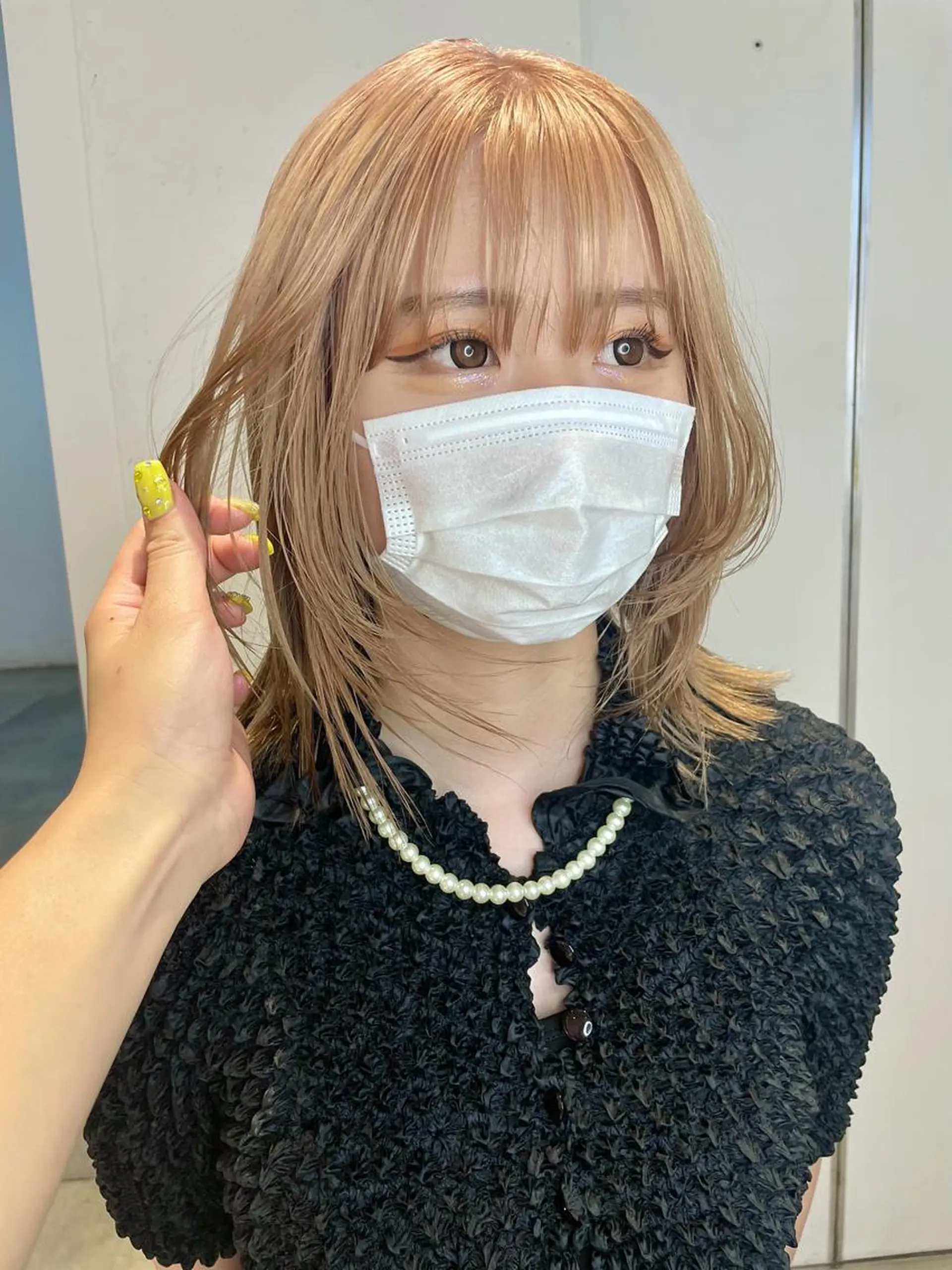 カラー ヘアカラー 🎀ボブ＋ハイトーン シュカ👶🏻のヘアスタイル