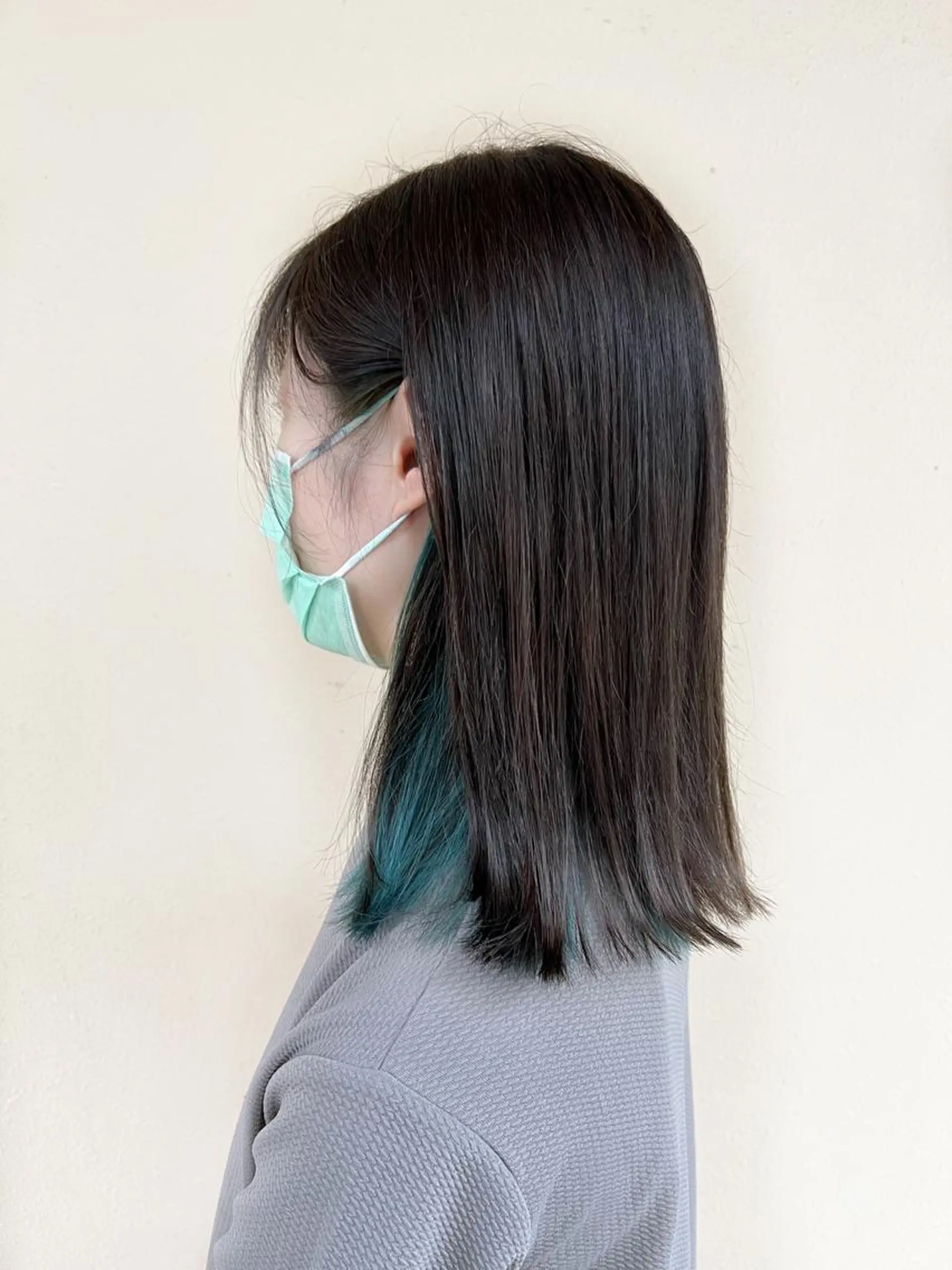 セミロング カラー ブリーチ カット ヘアカラー トリートメント 🌿ダブルカラー/ 明大前/中村渓太のヘアスタイル